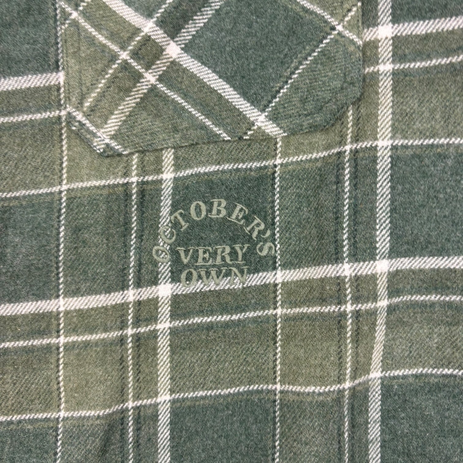 OVO Long Sleeve Woven Shirt Green