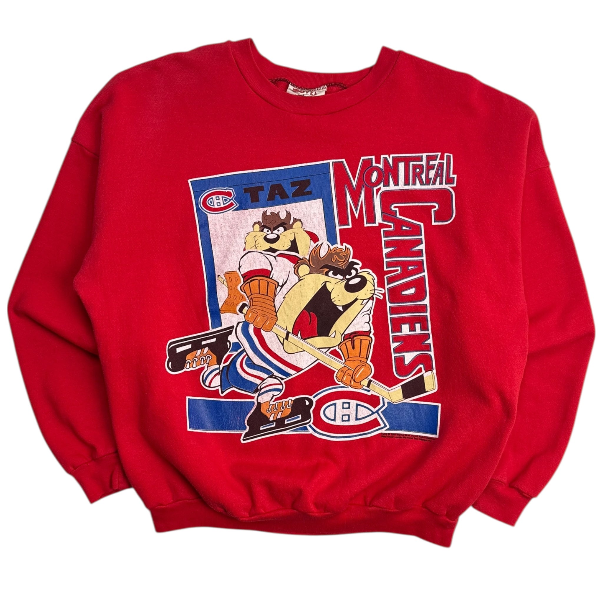1991 Montreal Canadiens Tasmanian Devil Crewneck
