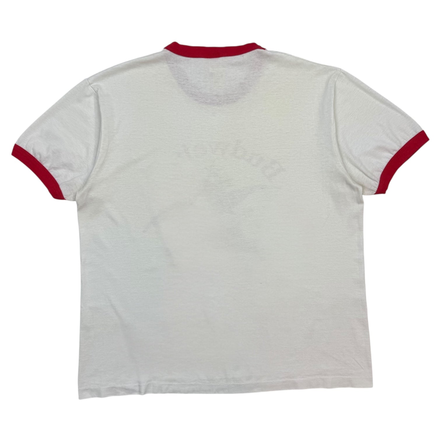 1980s Budweiser King Of Beers Ringer Tee White/Red