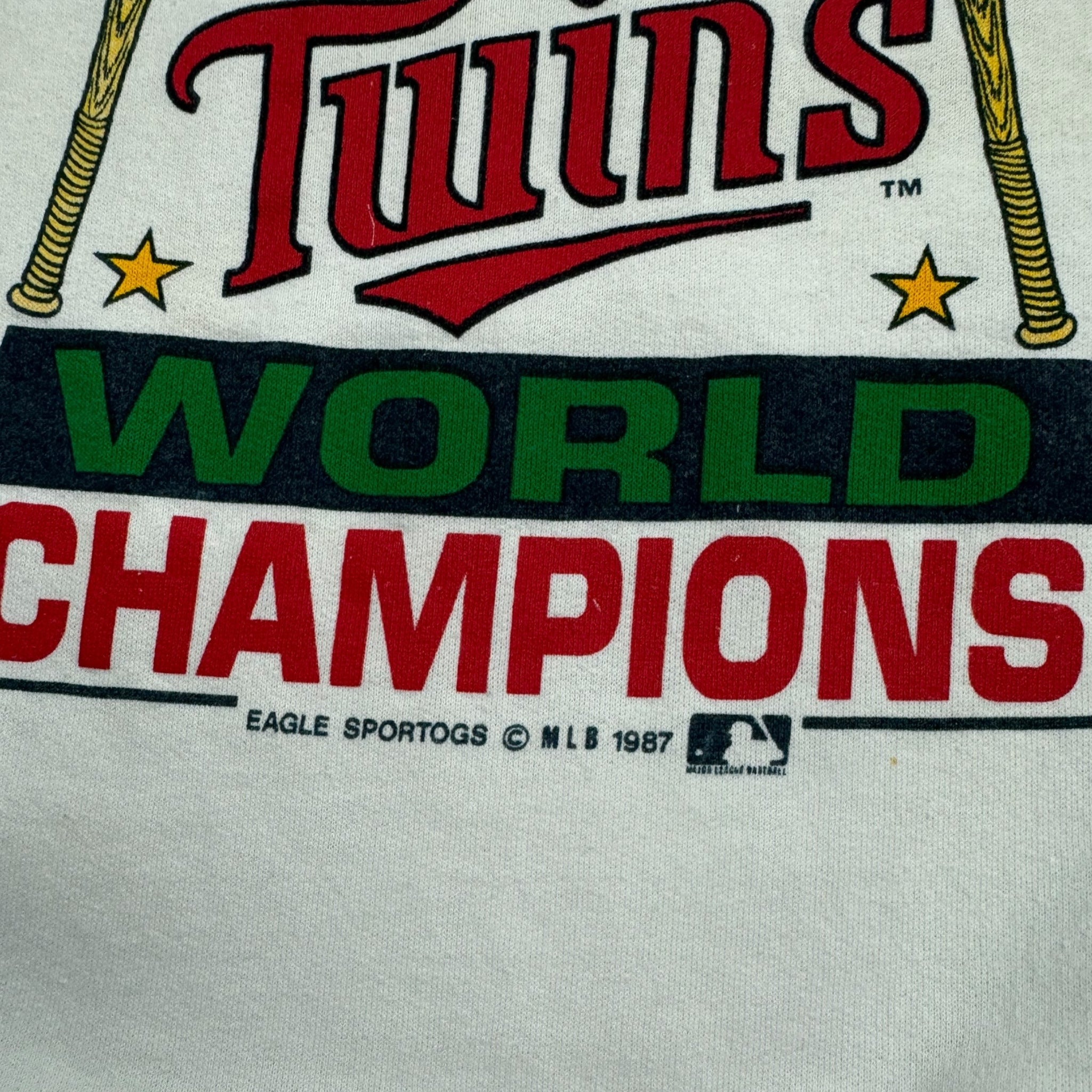 1987 Minnesota Twins World Chanpions MLB Crewneck