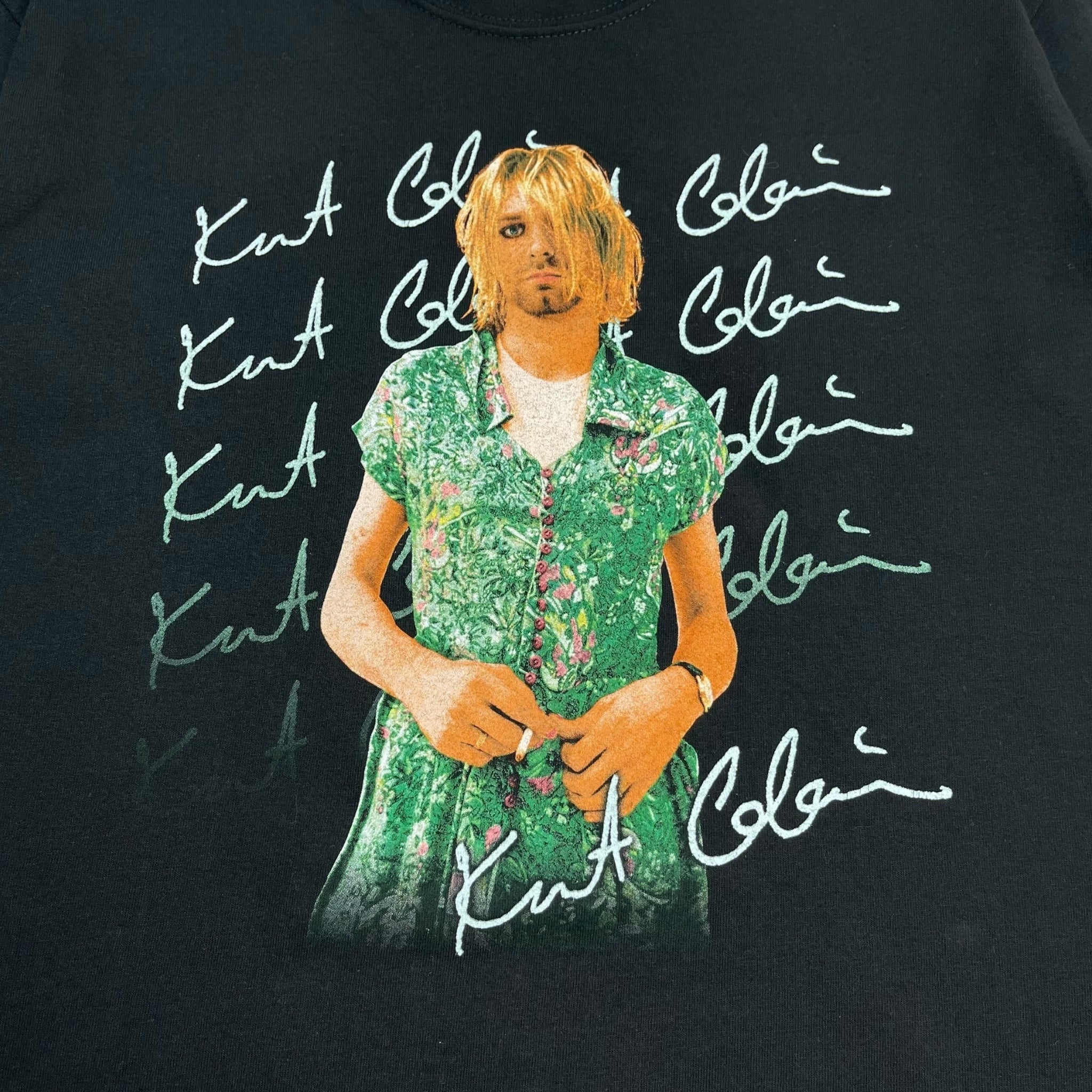 Vintage Kurt Cobain Signature T-Shirt Black