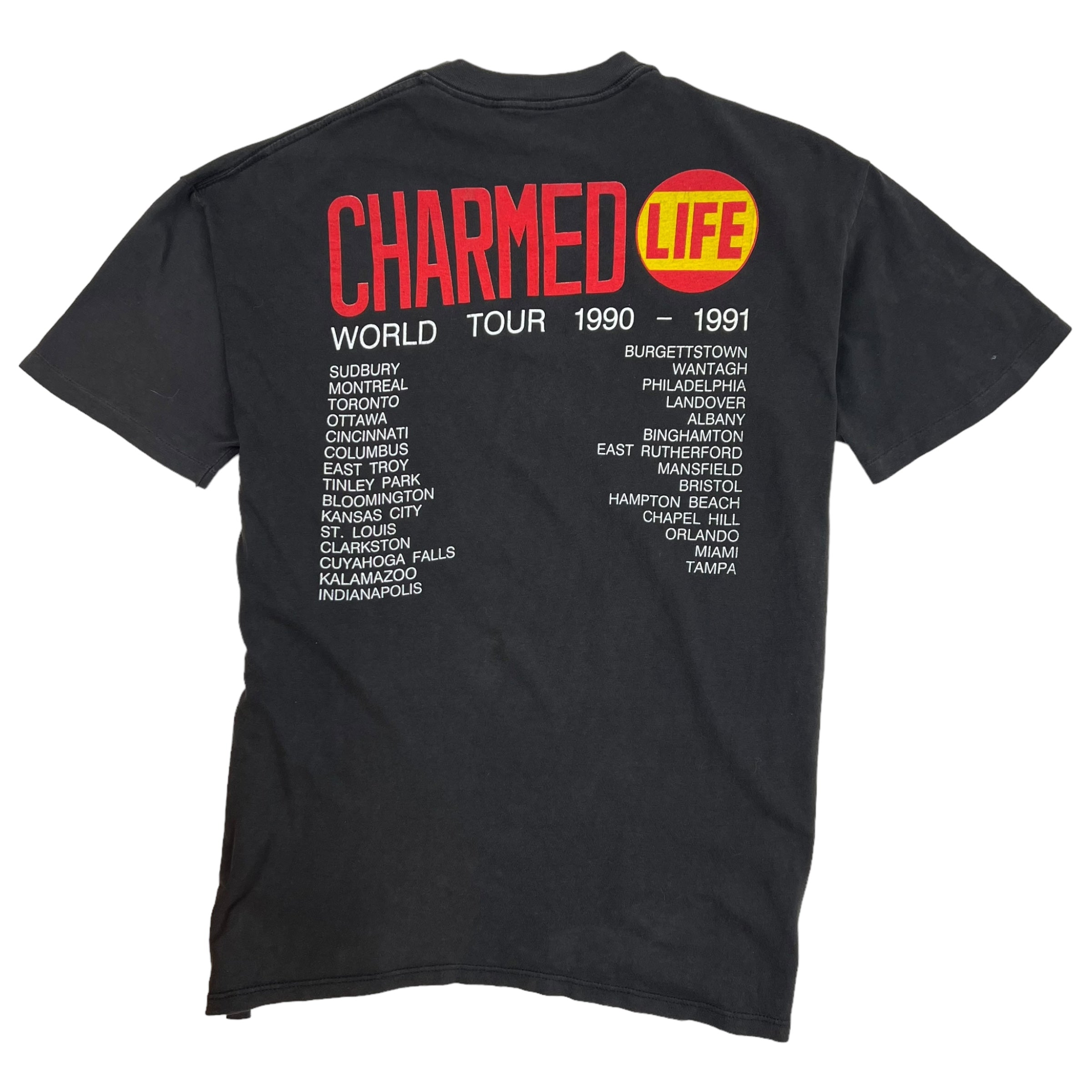 1990 Billy Idol Charmed Life Black Tour T-Shirt