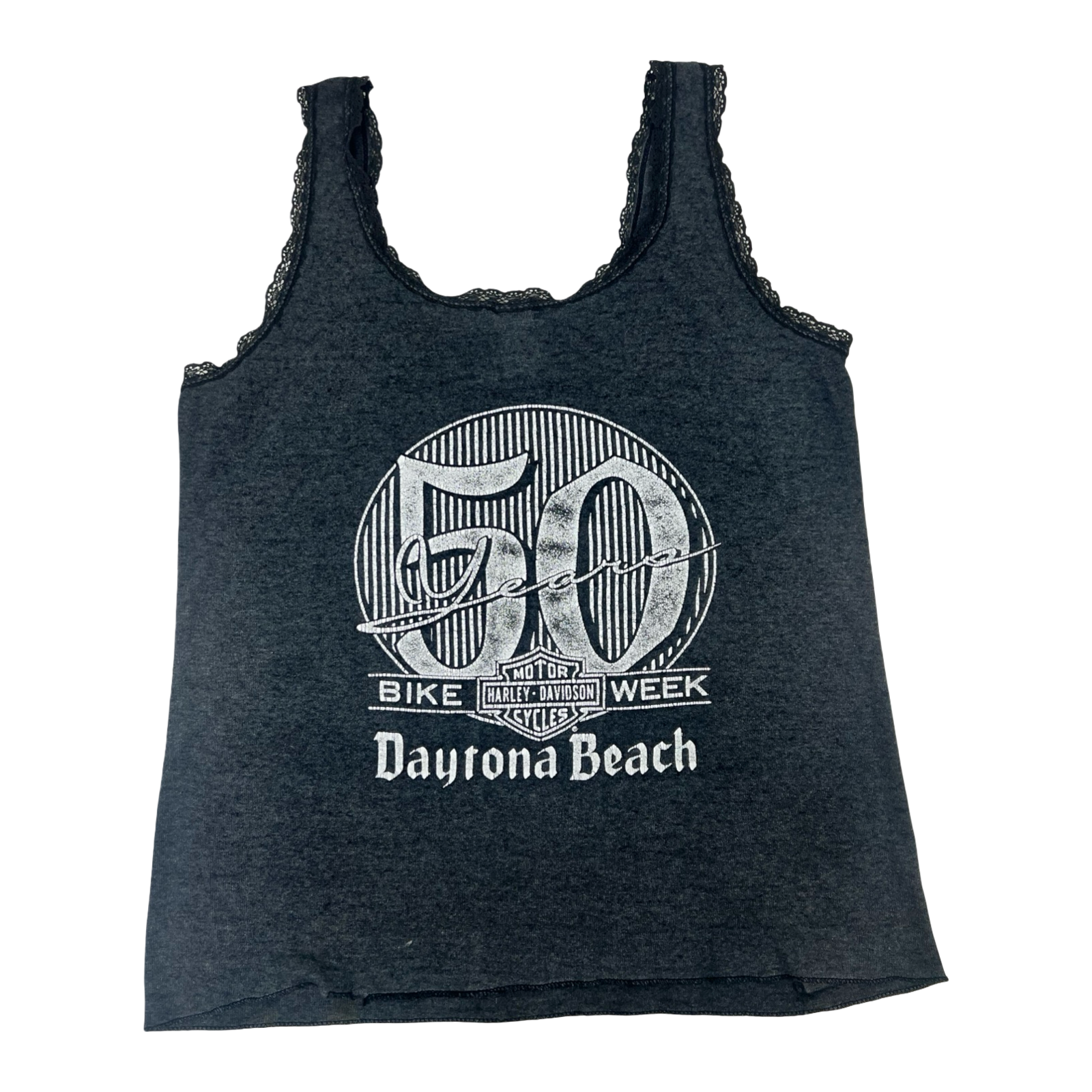(W) Vintage Harley-Davidson Daytona Beach 50th Anniversary Tank Top