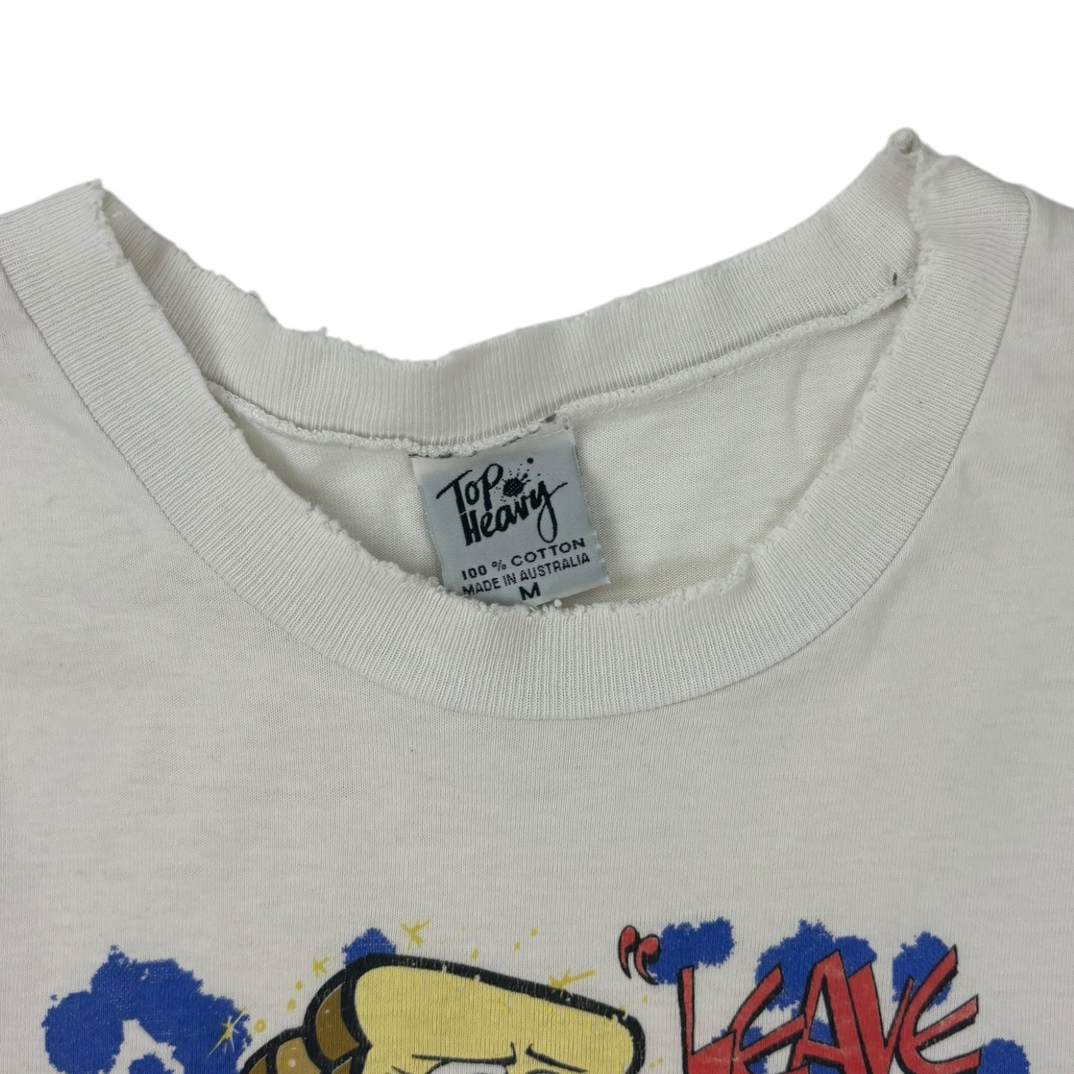 Vintage 1994 Ren & Stimpy “Powdered Toast Man” T-Shirt White