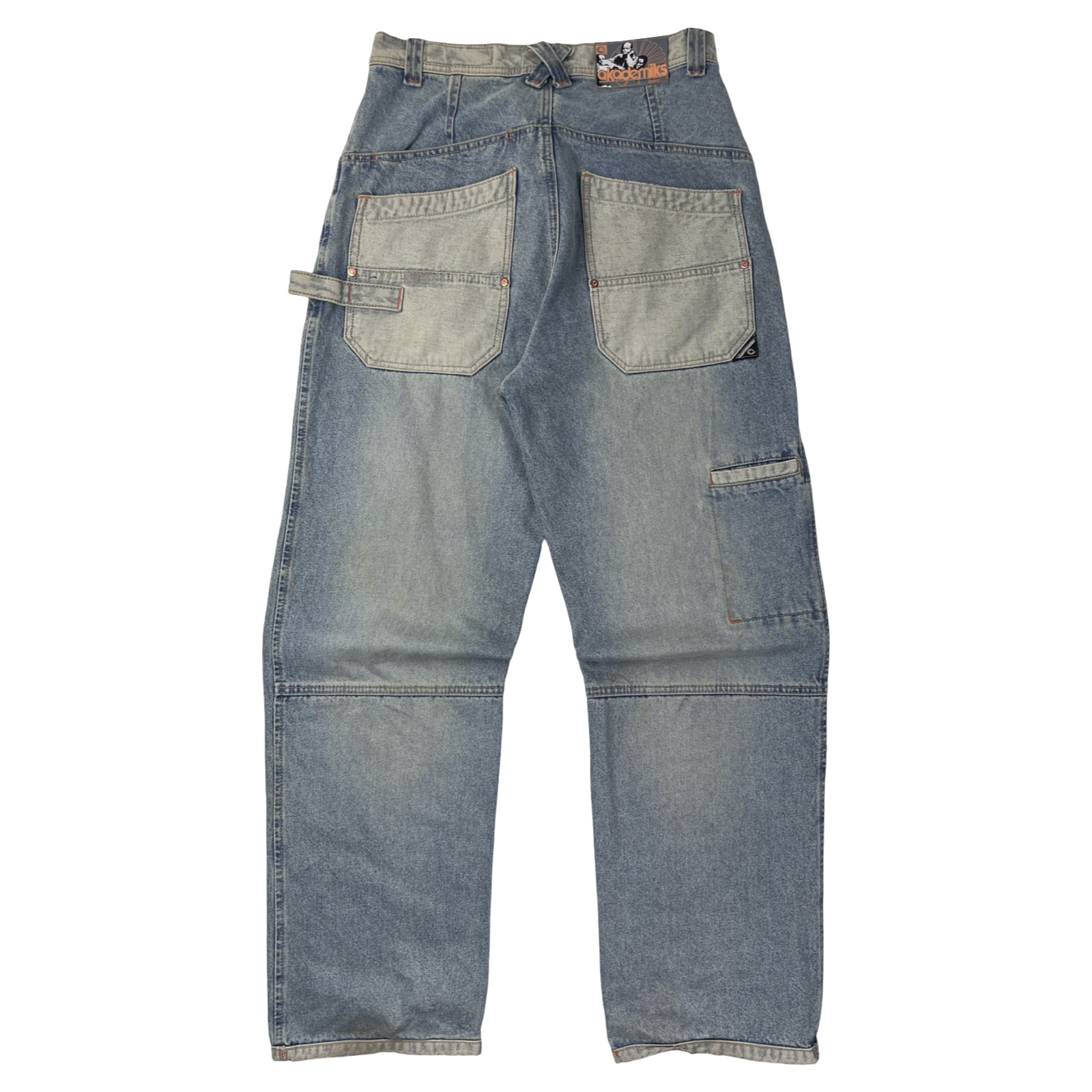 Vintage Y2K Akademiks Utility Jean Pant Light Washed
