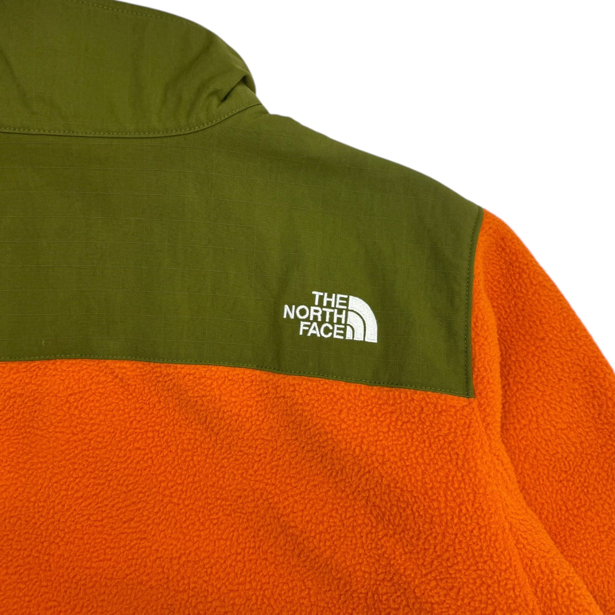 The North Face Denali Fleece Zip Jacket Orange/Green