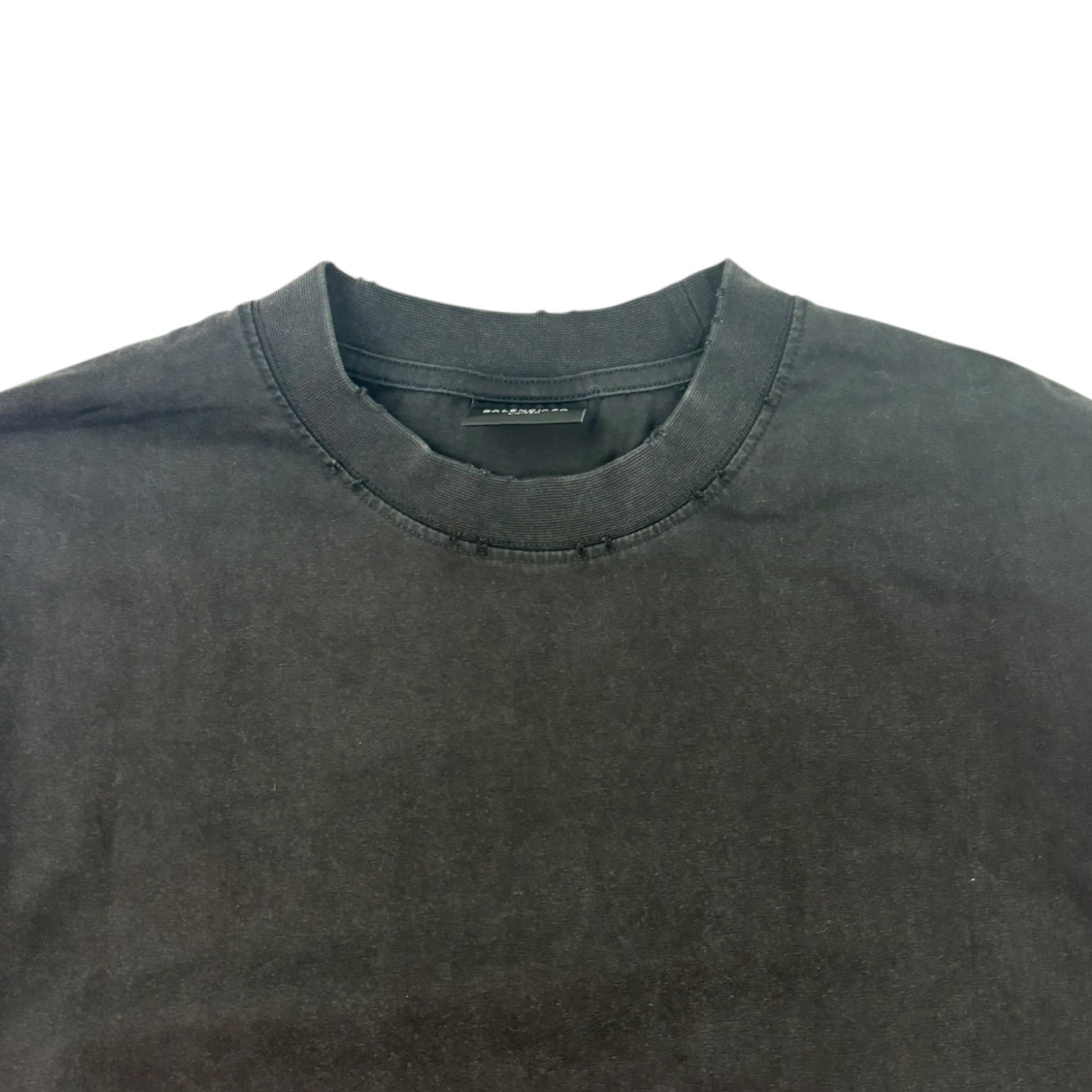 Balenciaga Oversized Painted Logo T-Shirt Black