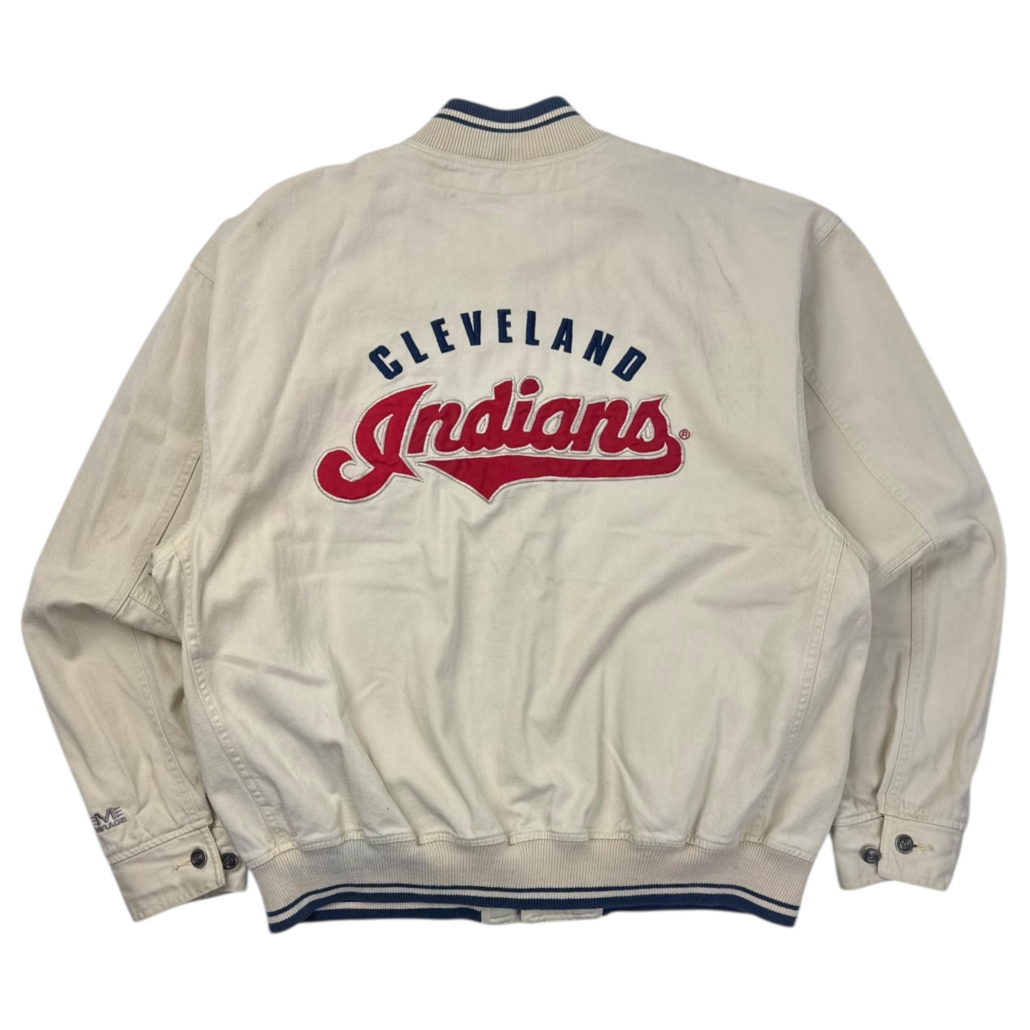 Vintage Cleveland Indians Button Up Mirage MBL Jacket