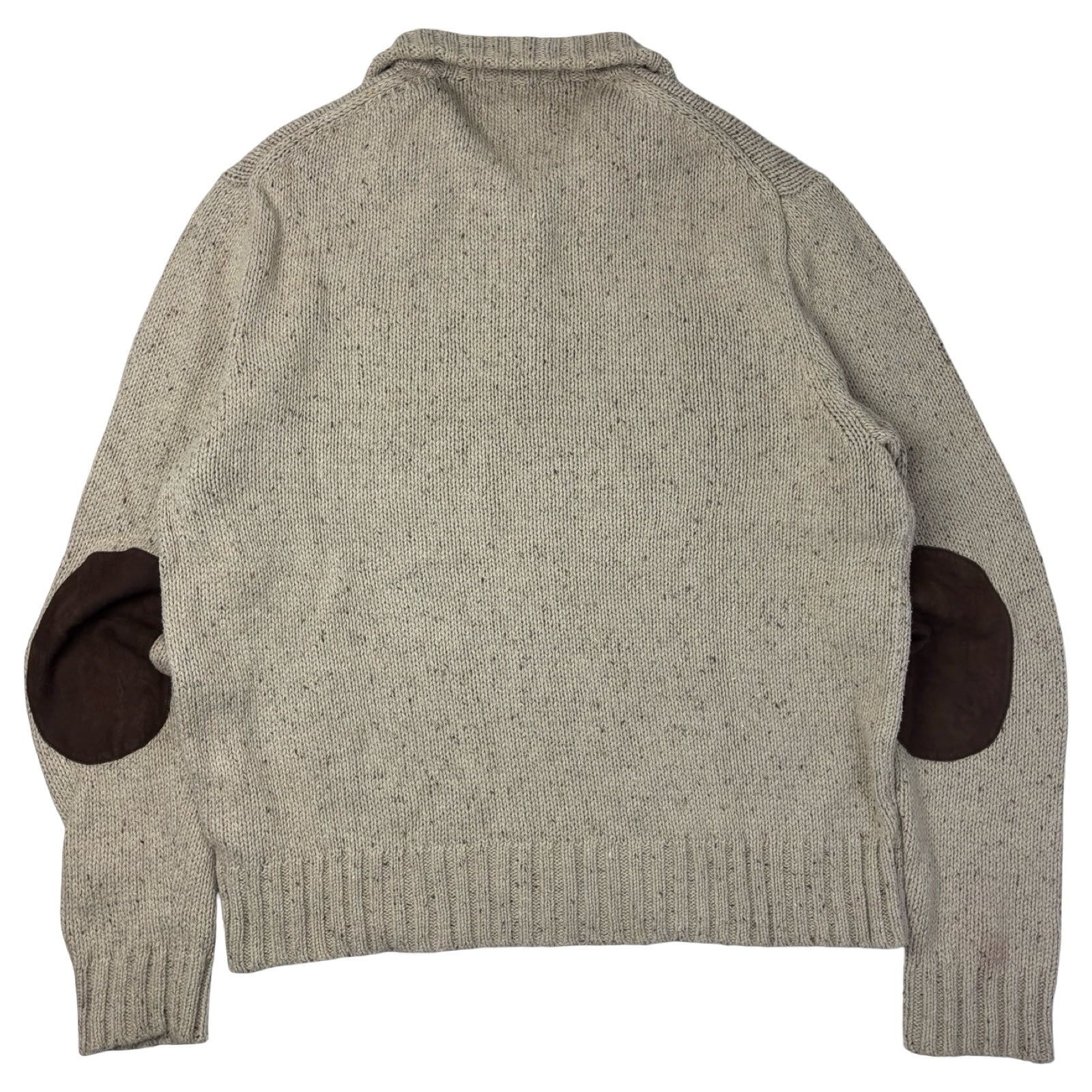 Vintage Polo Ralph Lauren Knit Quarter-Zip Cream
