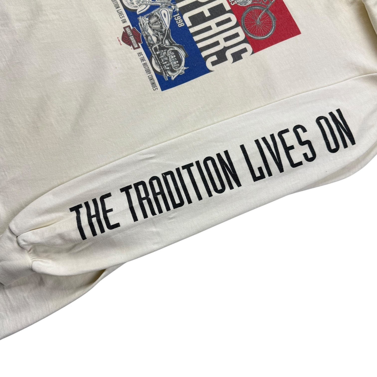 1998 Harley Davidson 95th Anniversary L/S Tee White