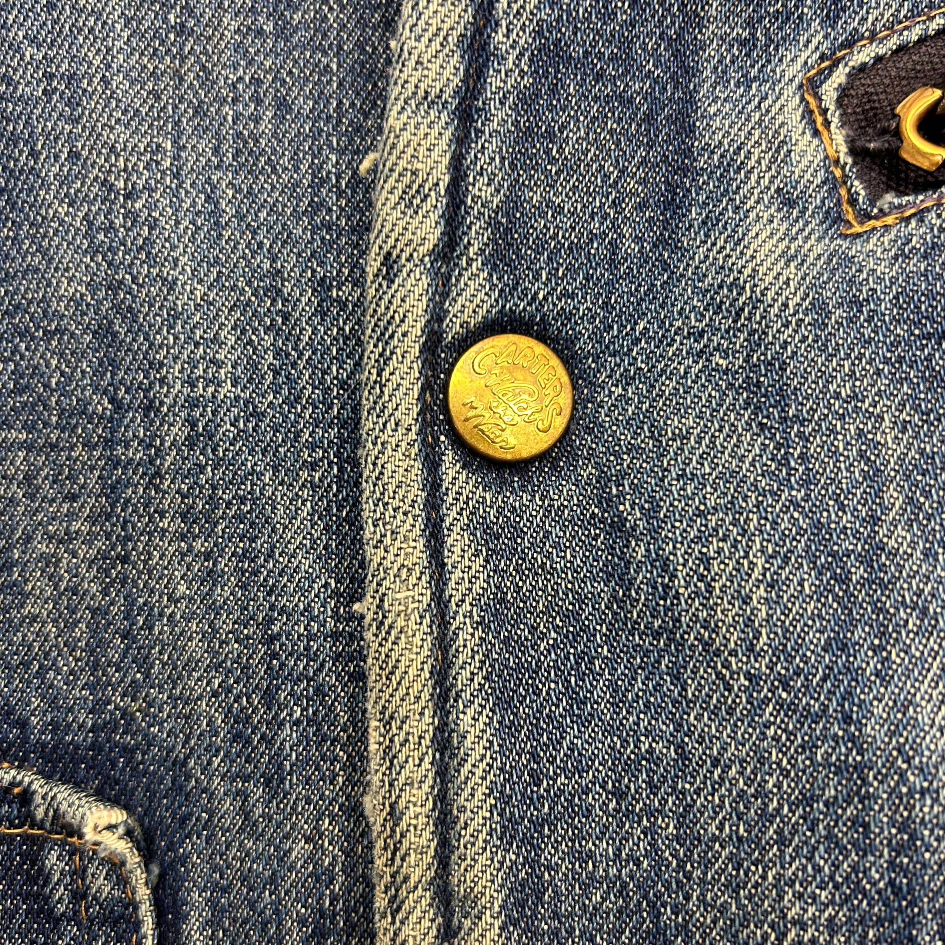 Vintage Carters Denim Sherpa Lined Vest