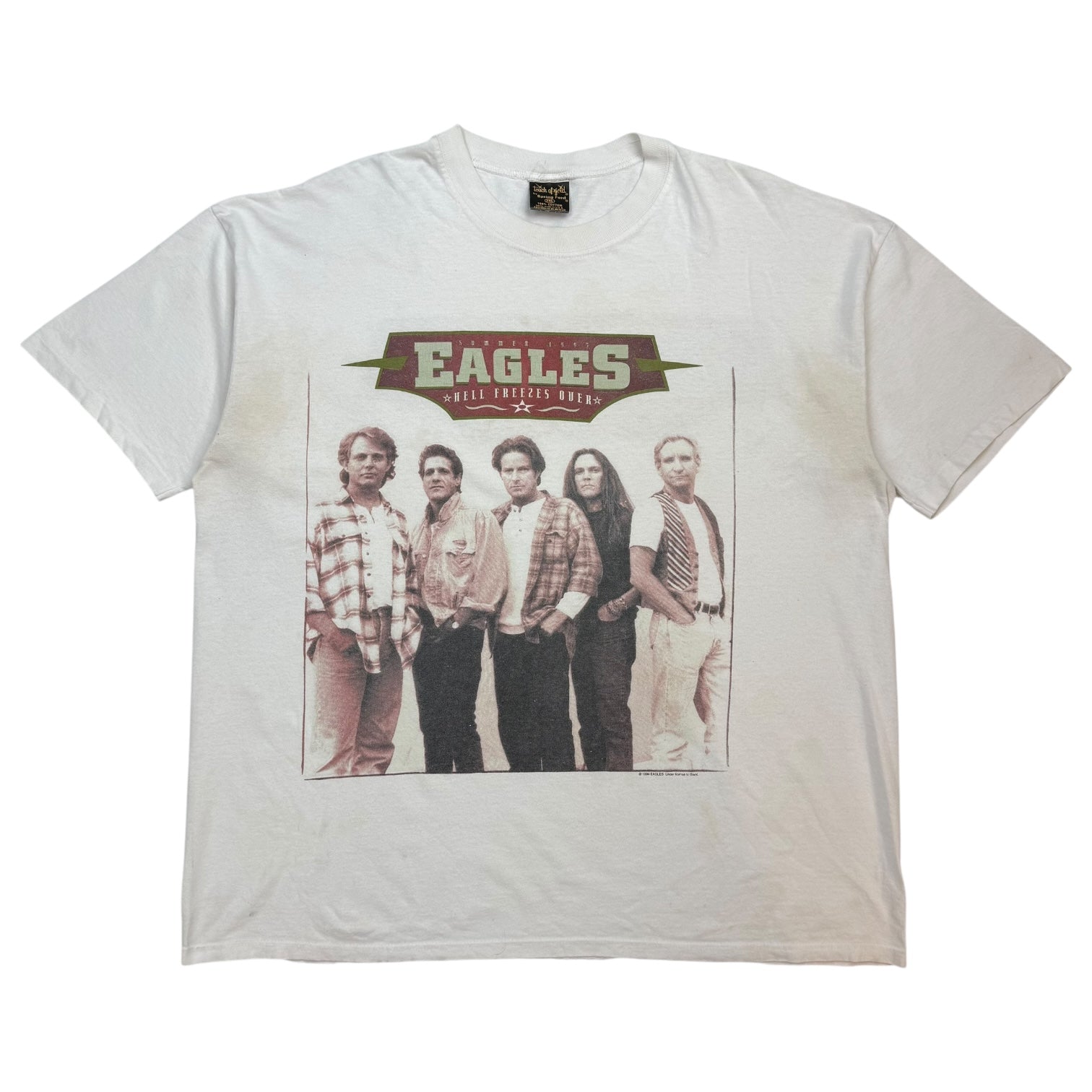 1995 Eagles Hell Freezes Over Tour Tee White