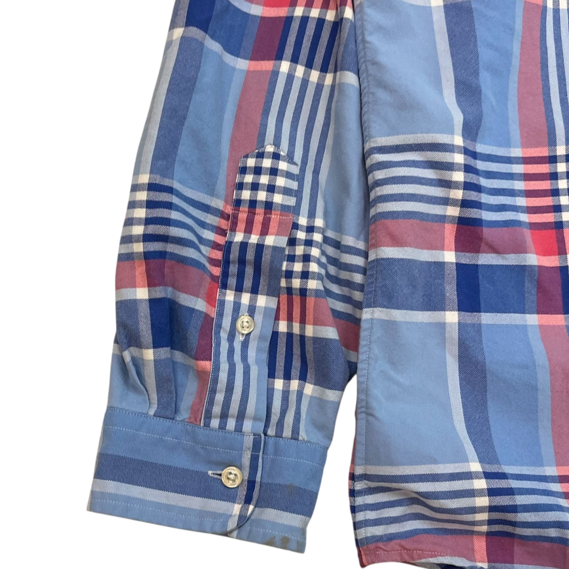 Vintage Polo Ralph Lauren Checked Button Up Shirt Pink/Blue