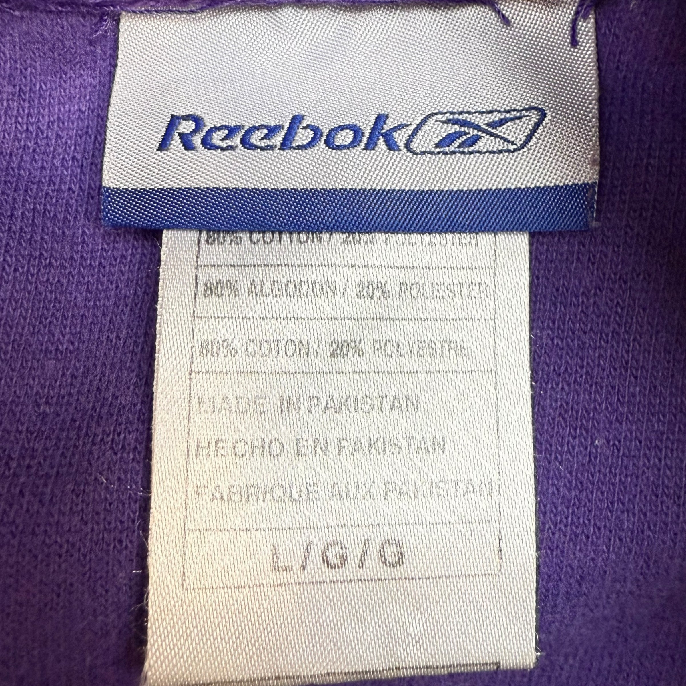 Vintage Reebok Los Angeles Lakers Hoodie Purple/Yellow