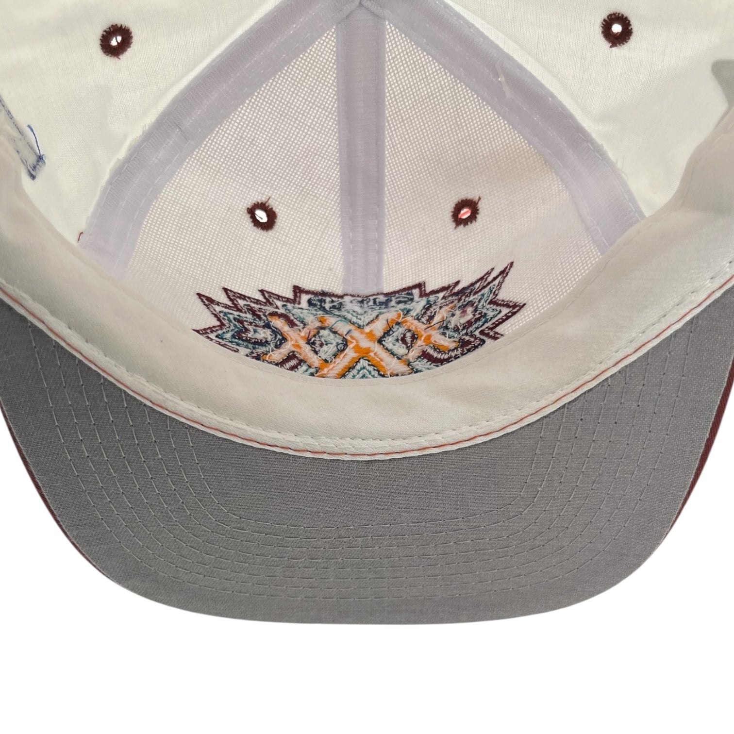 Vintage Super Bowl XXX Snapback Hat White/Burgundy
