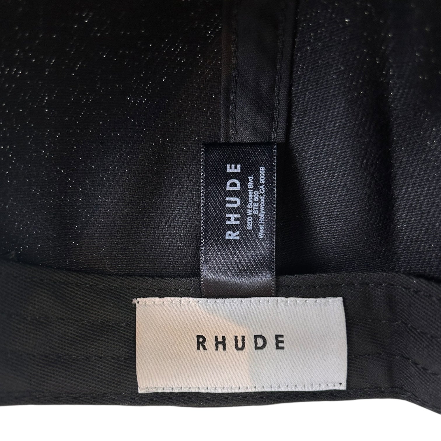 Rhude Alpine Snapback Hat Black