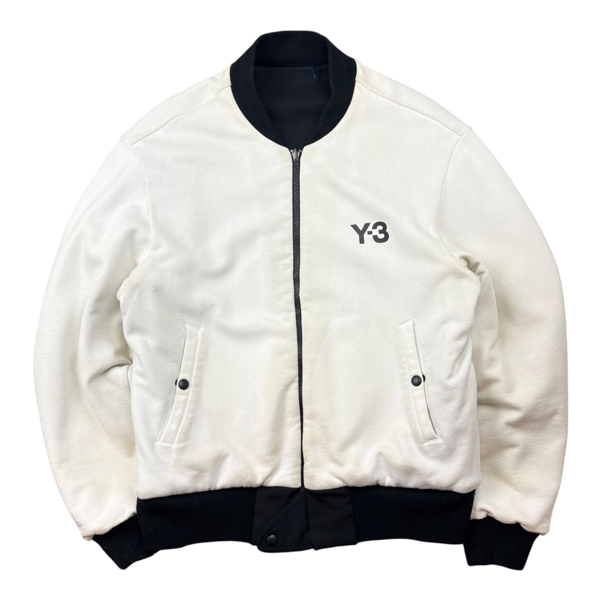 SS04 Yohji Yahmamoto x Adidas Y3 Pin Up Girl Reversible Bomber Jacket White
