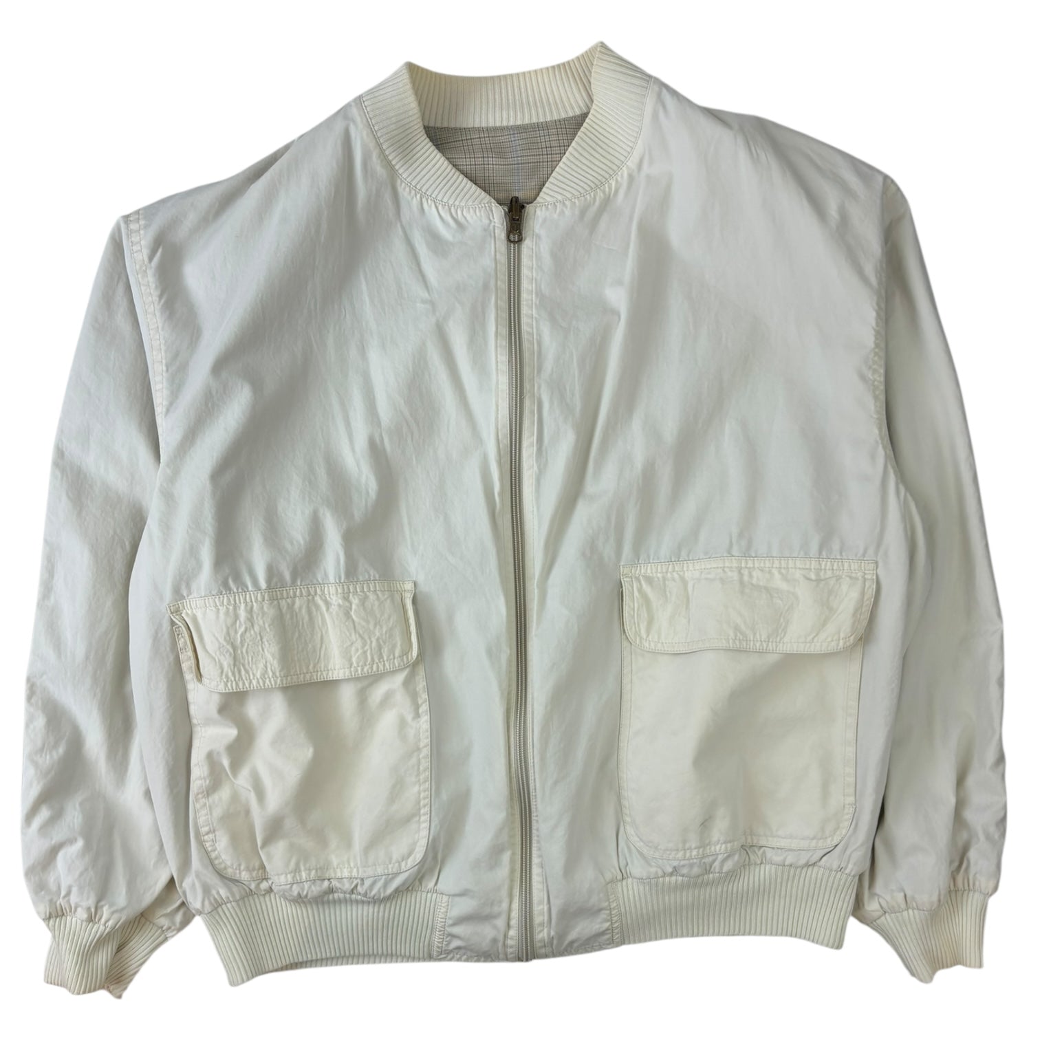 Vintage Dunhill Reversible Plaid Bomber Jacket