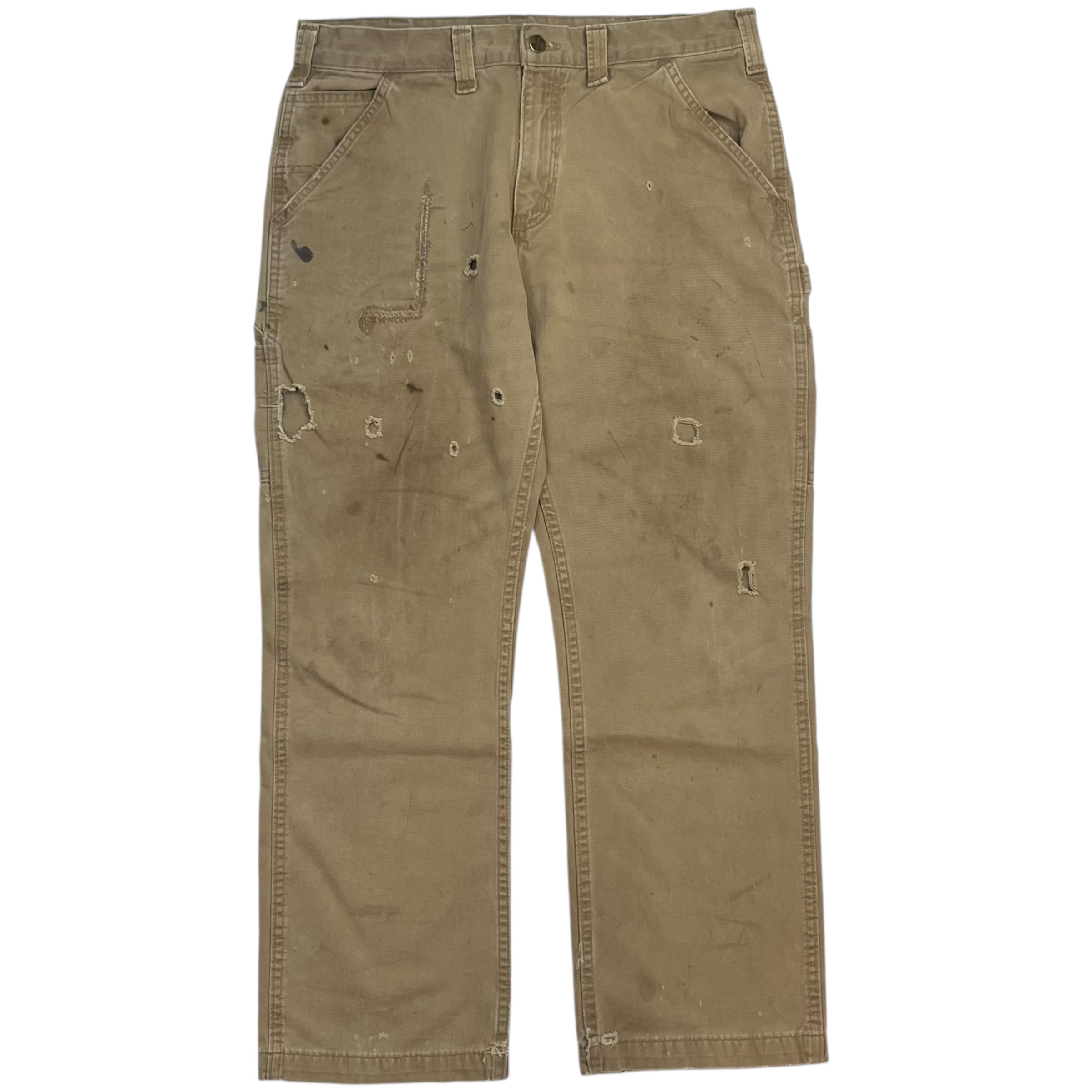 Vintage Carhartt Dungaree Pants Beige