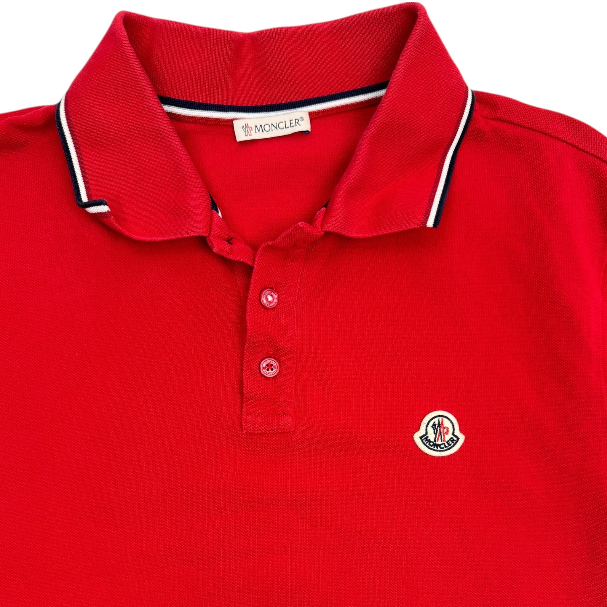 Monclear Tricolour-Trimmed Cotton Piquet Polo Shirt