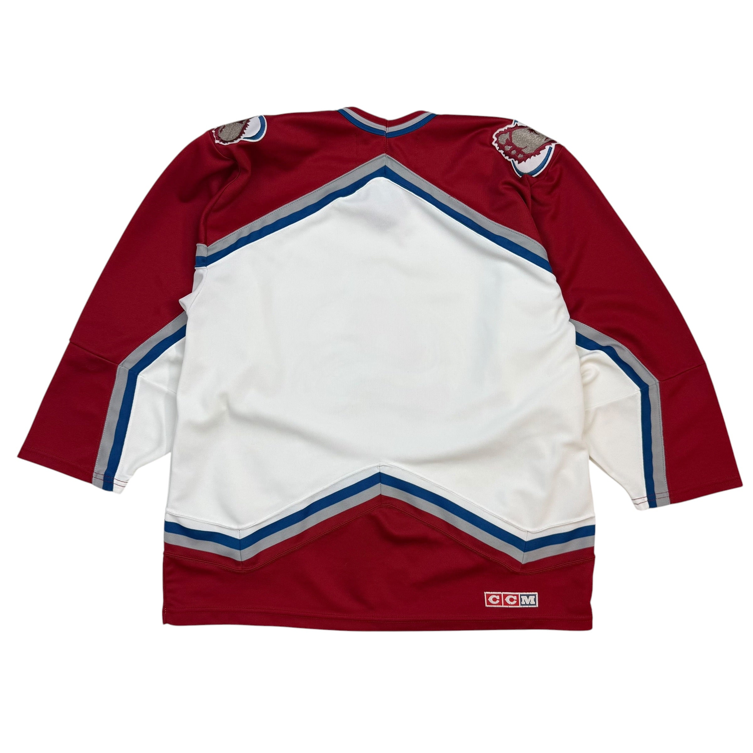 Vintage CCM Colorado Avalanche Away Jersey White