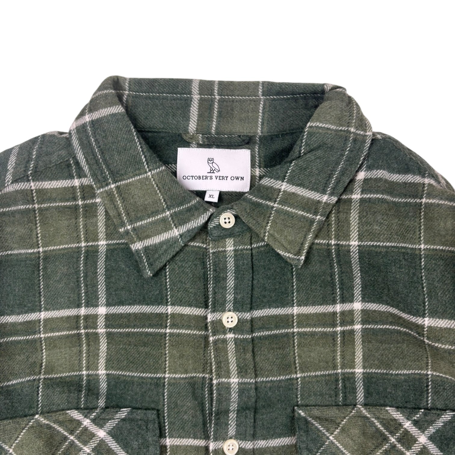 OVO Long Sleeve Woven Shirt Green