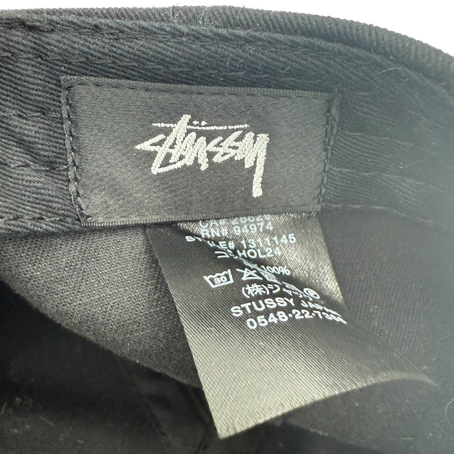 Stussy Big Stock SnapBack Hat Black