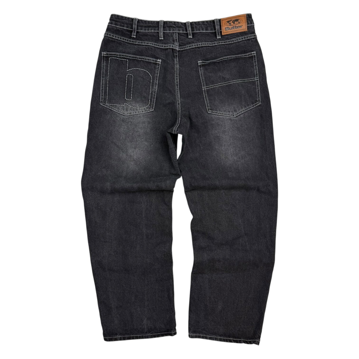 Butter Relaxed Fit Denim Pants Washed Black