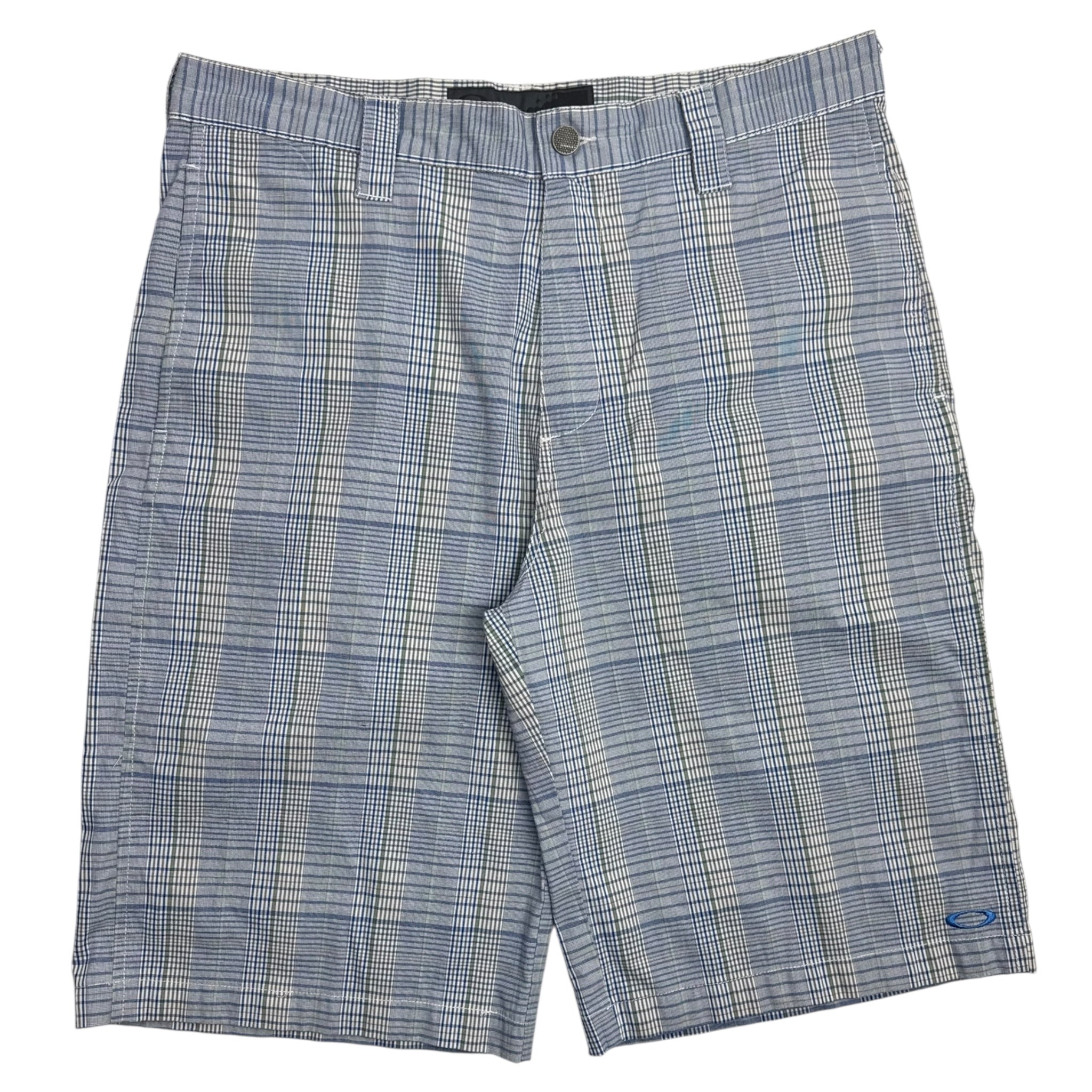 Y2K Oakley Blue Plaid Shorts