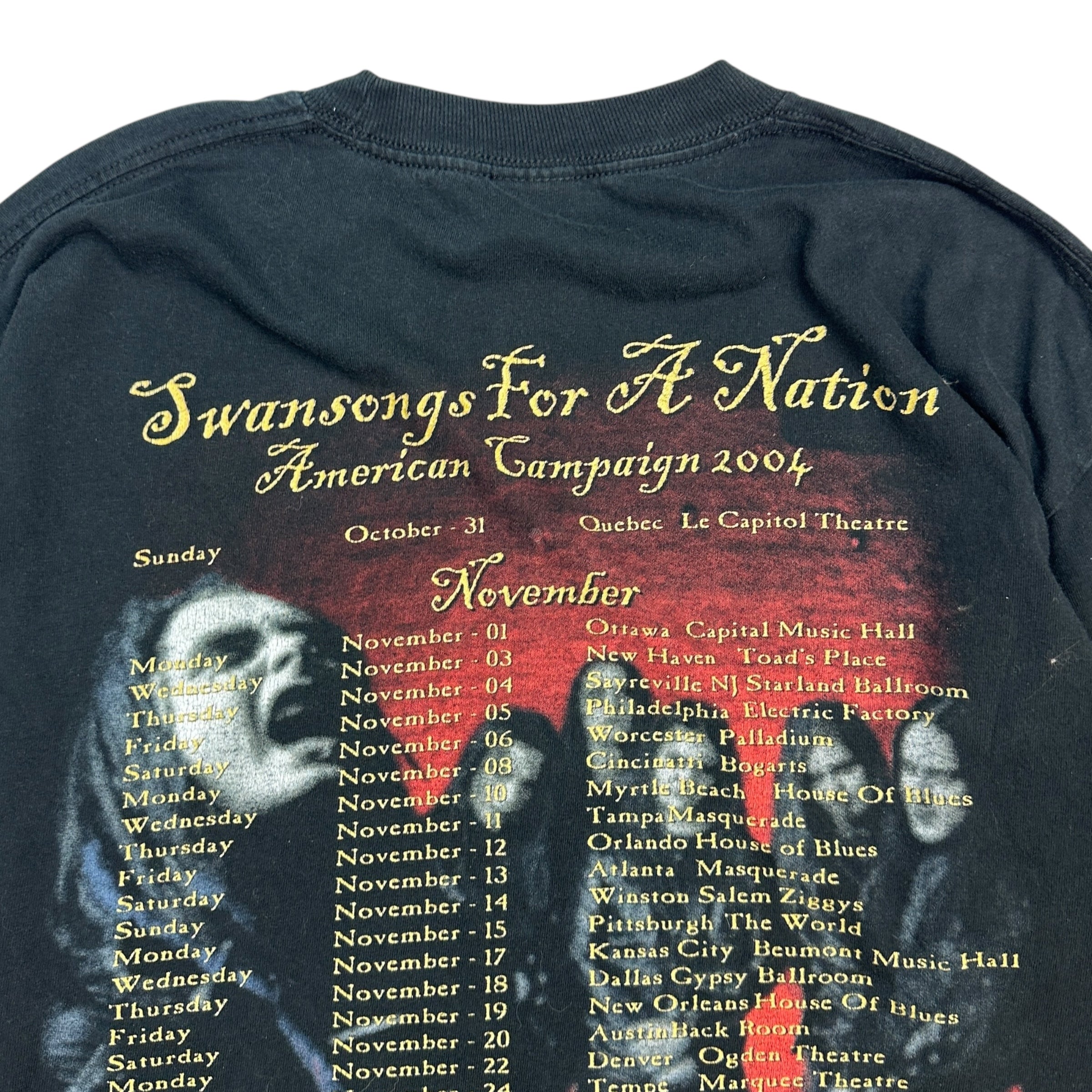 2004 Cradle of Filth Swansongs for a Nation Long sleeve Tee