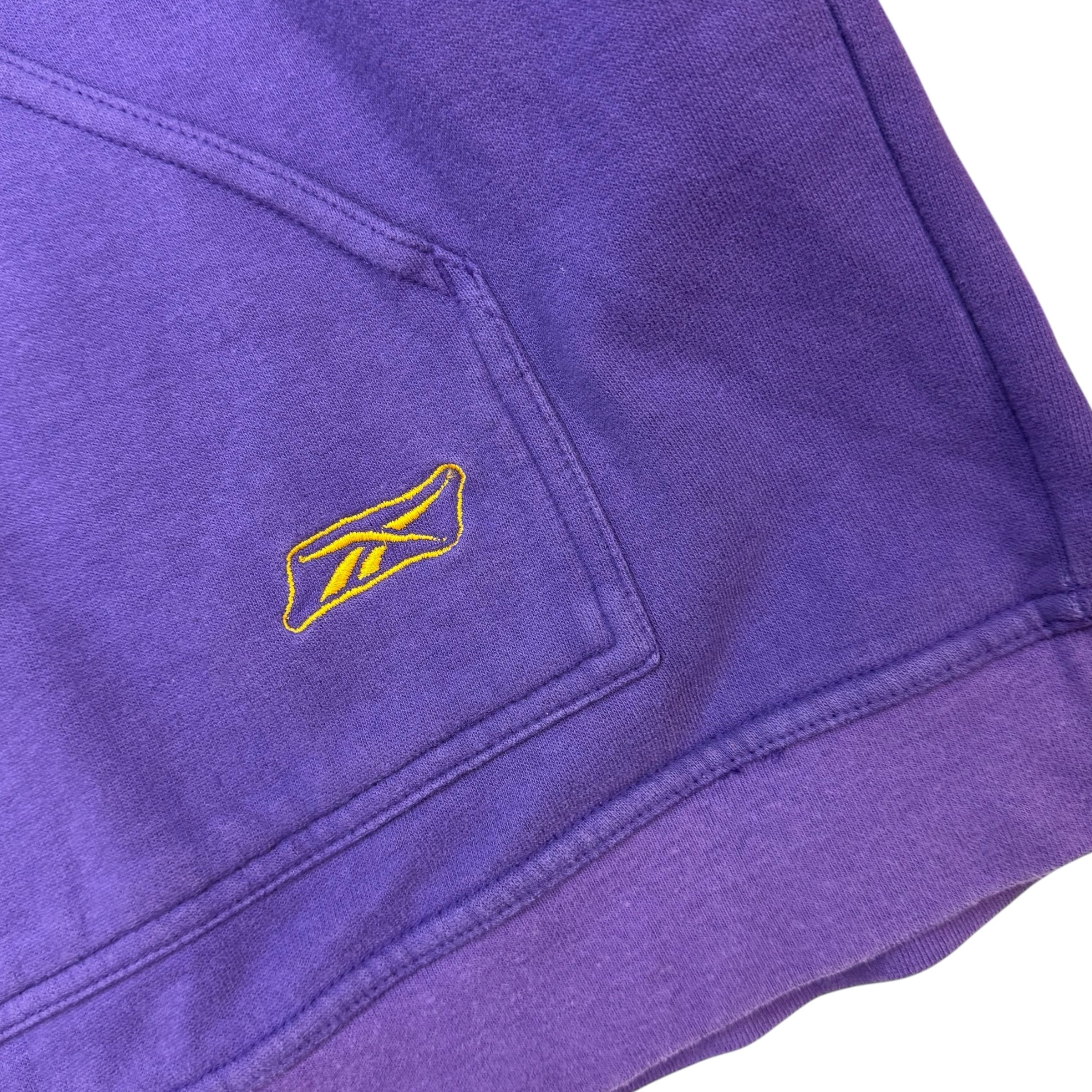 Vintage Reebok Los Angeles Lakers Hoodie Purple/Yellow