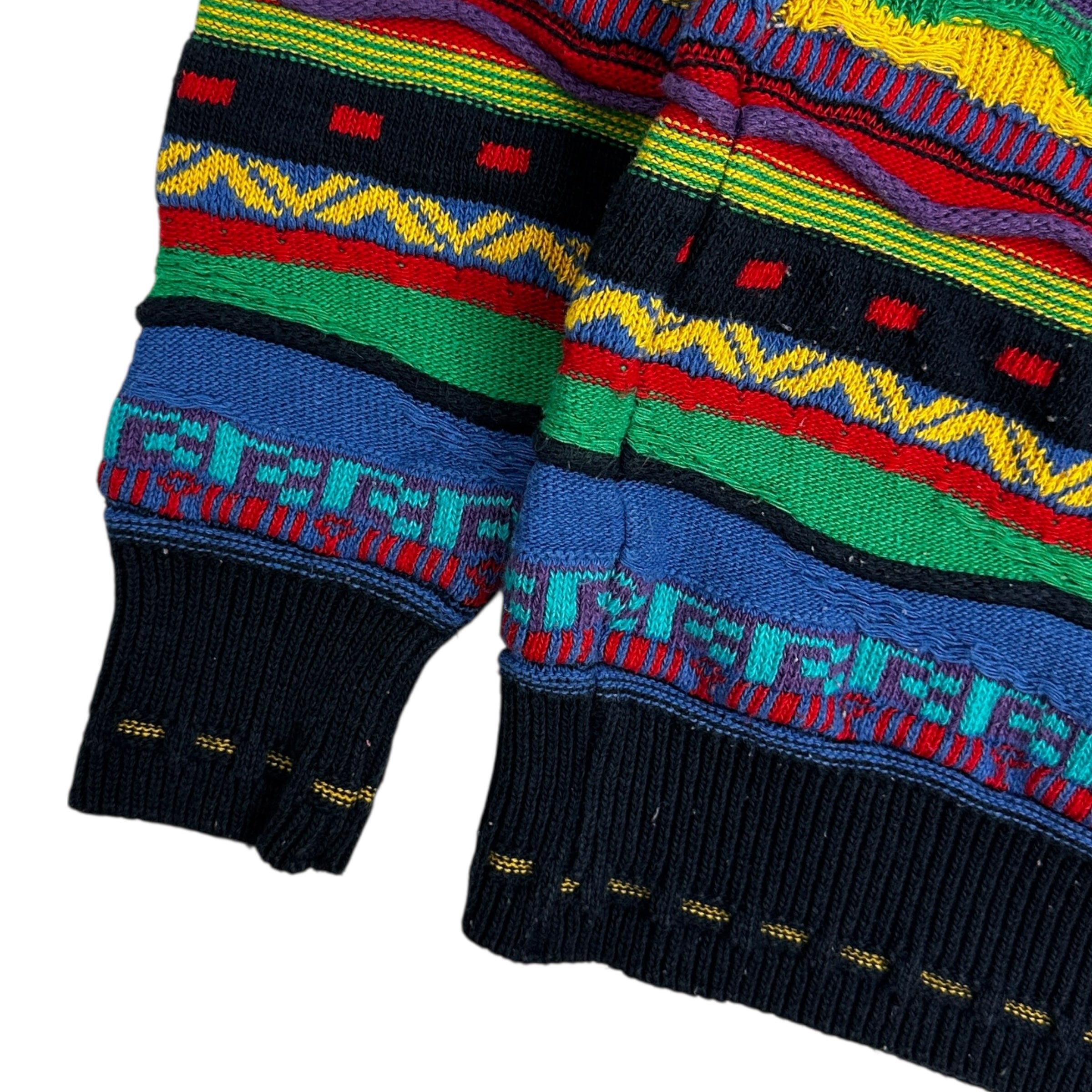 Vintage John Ashford Cable Knit Sweater Multicolour