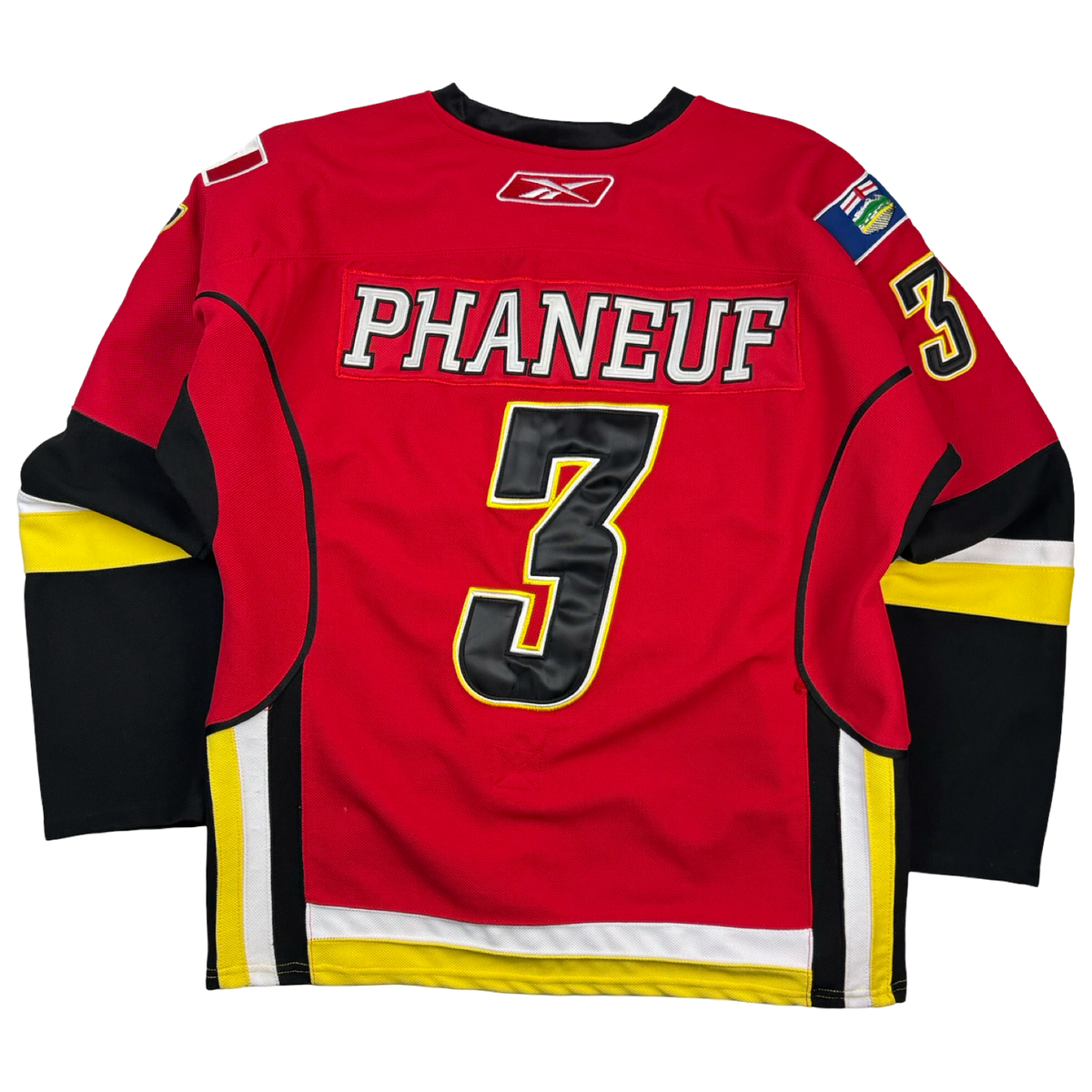 Vintage Reebok Calgary Flames #3 Dion Phaneuf NHL Jersey