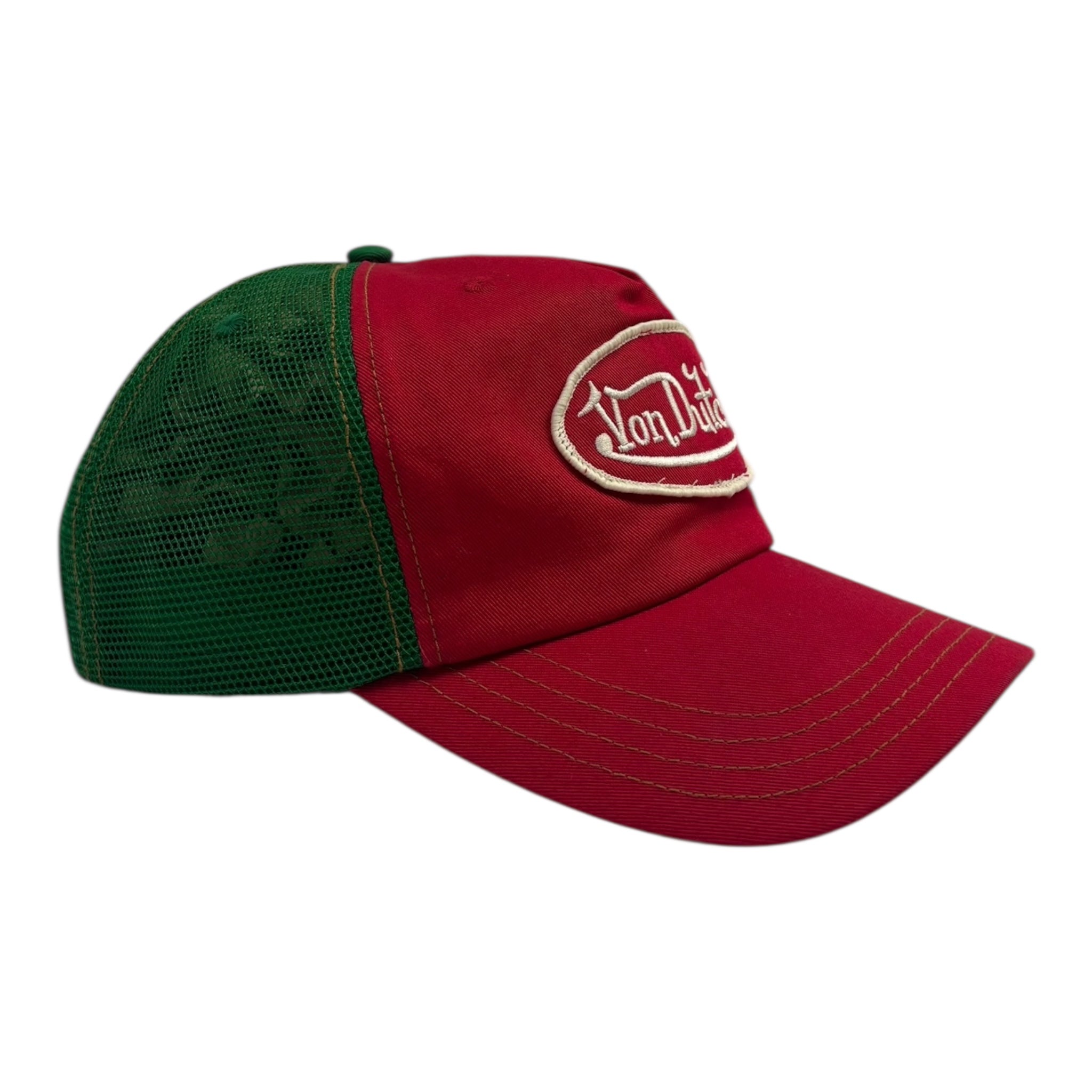 Vintage Von Dutch Trucker Hat Red