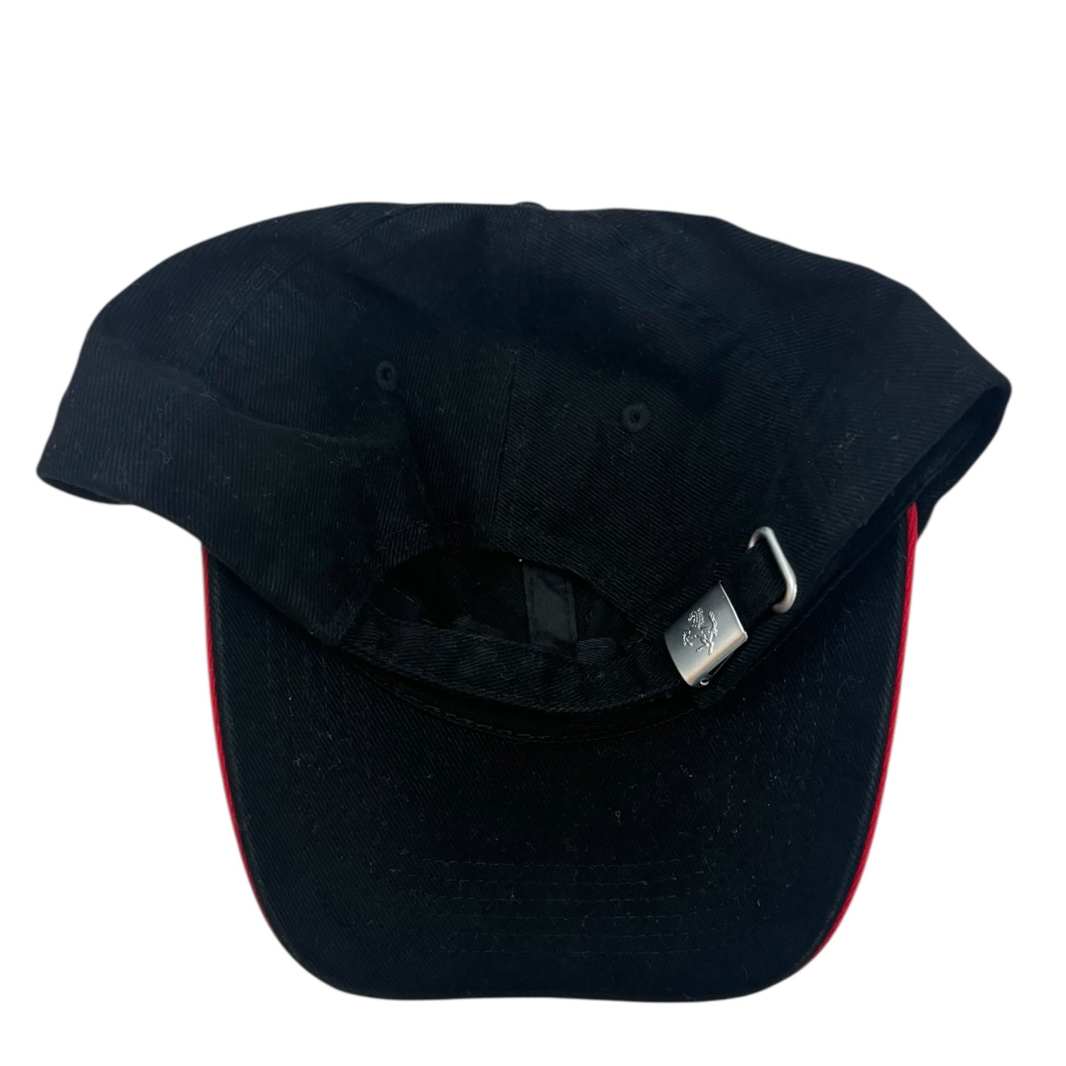Vintage Ferrari Mini Logo StrapBack Hat Black