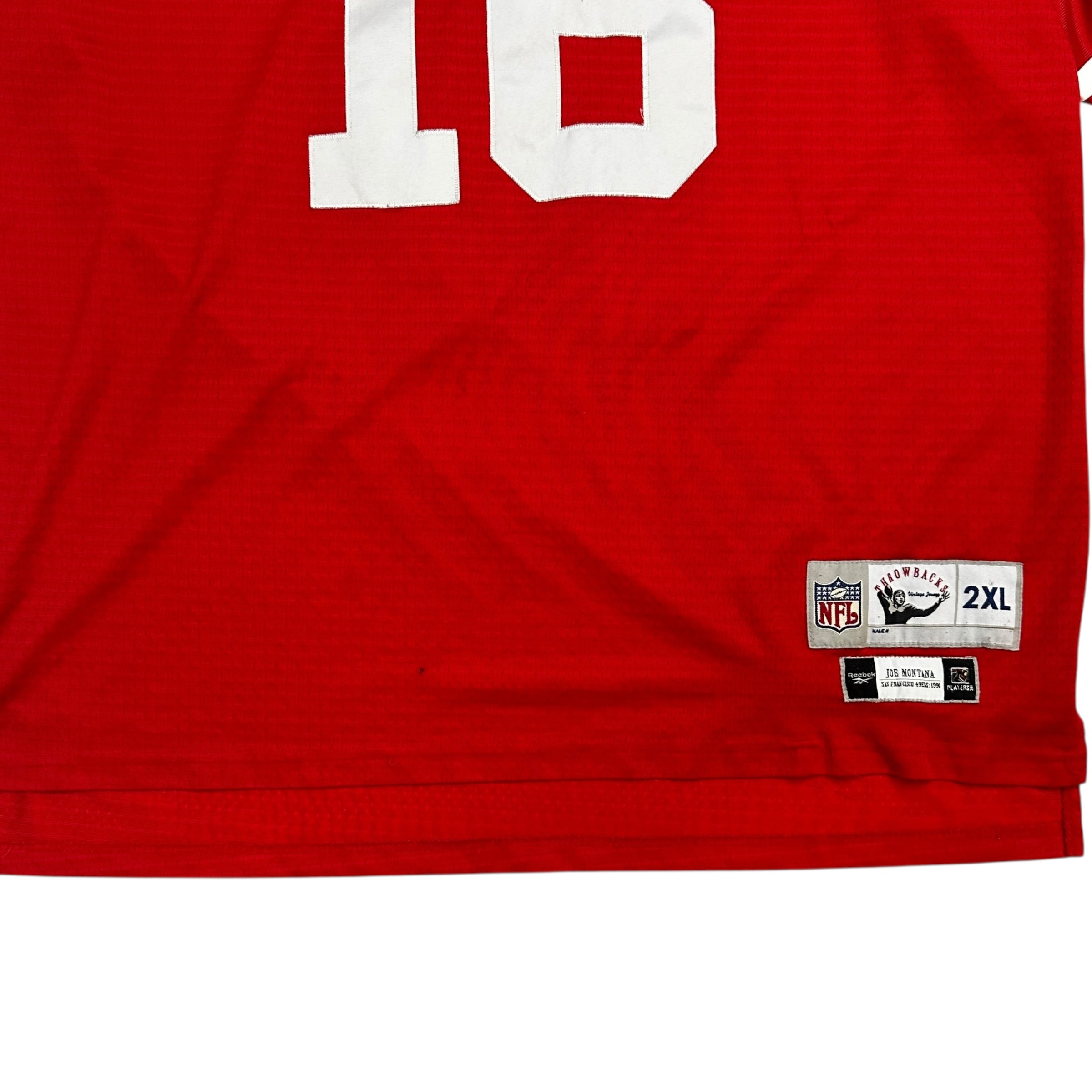 Vintage Reebok Joe Montana San Francisco 49ers Jersey