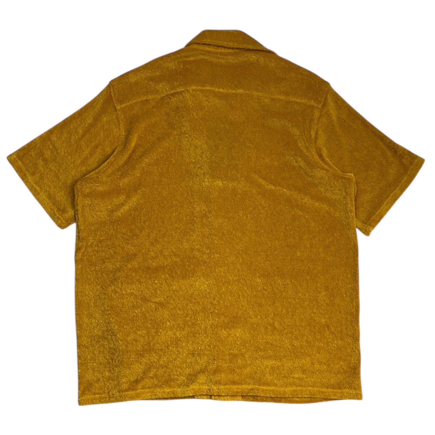 Needles Italian Collar Pile Jersey Shirt Yellow