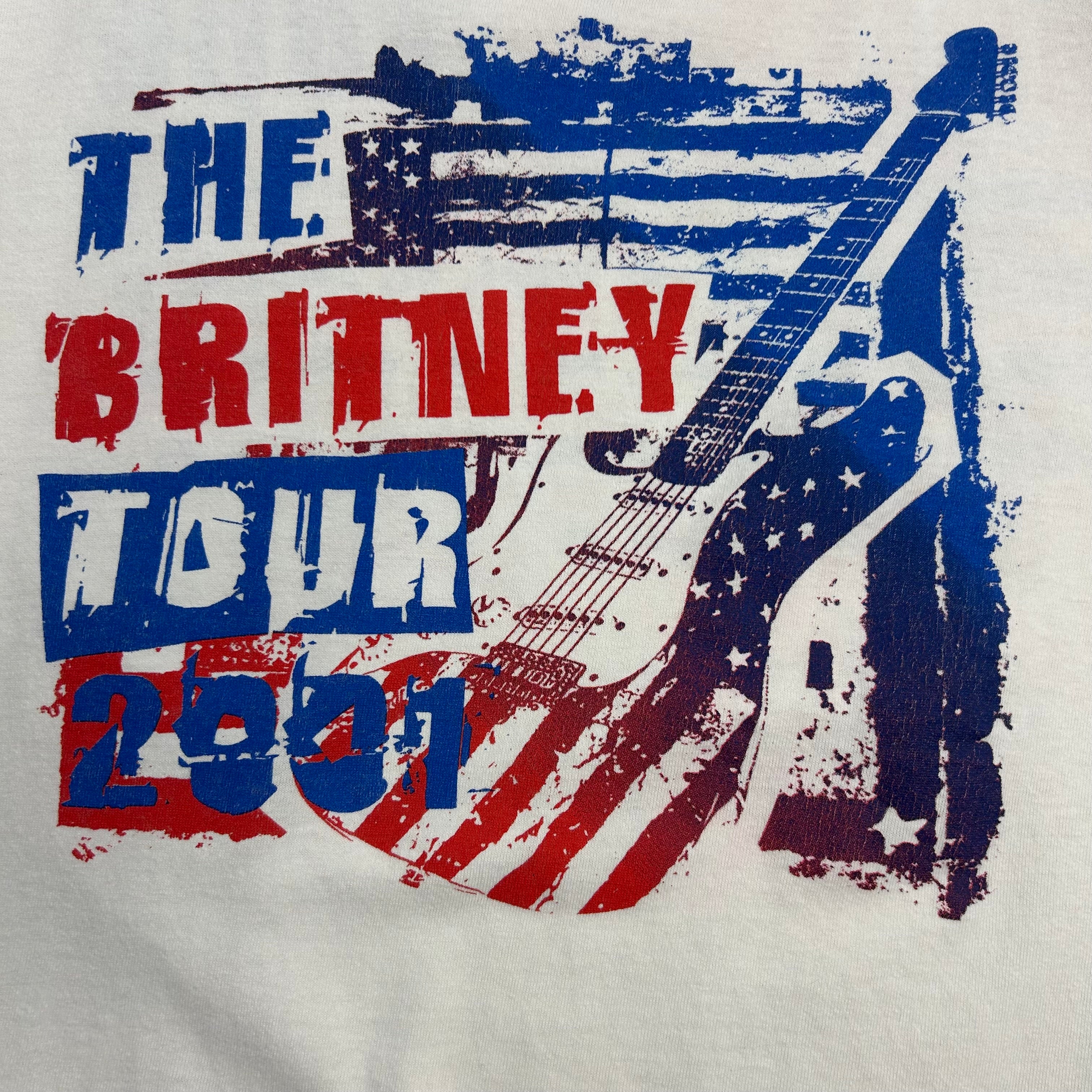 2001 Britney Spears Tour Tee White
