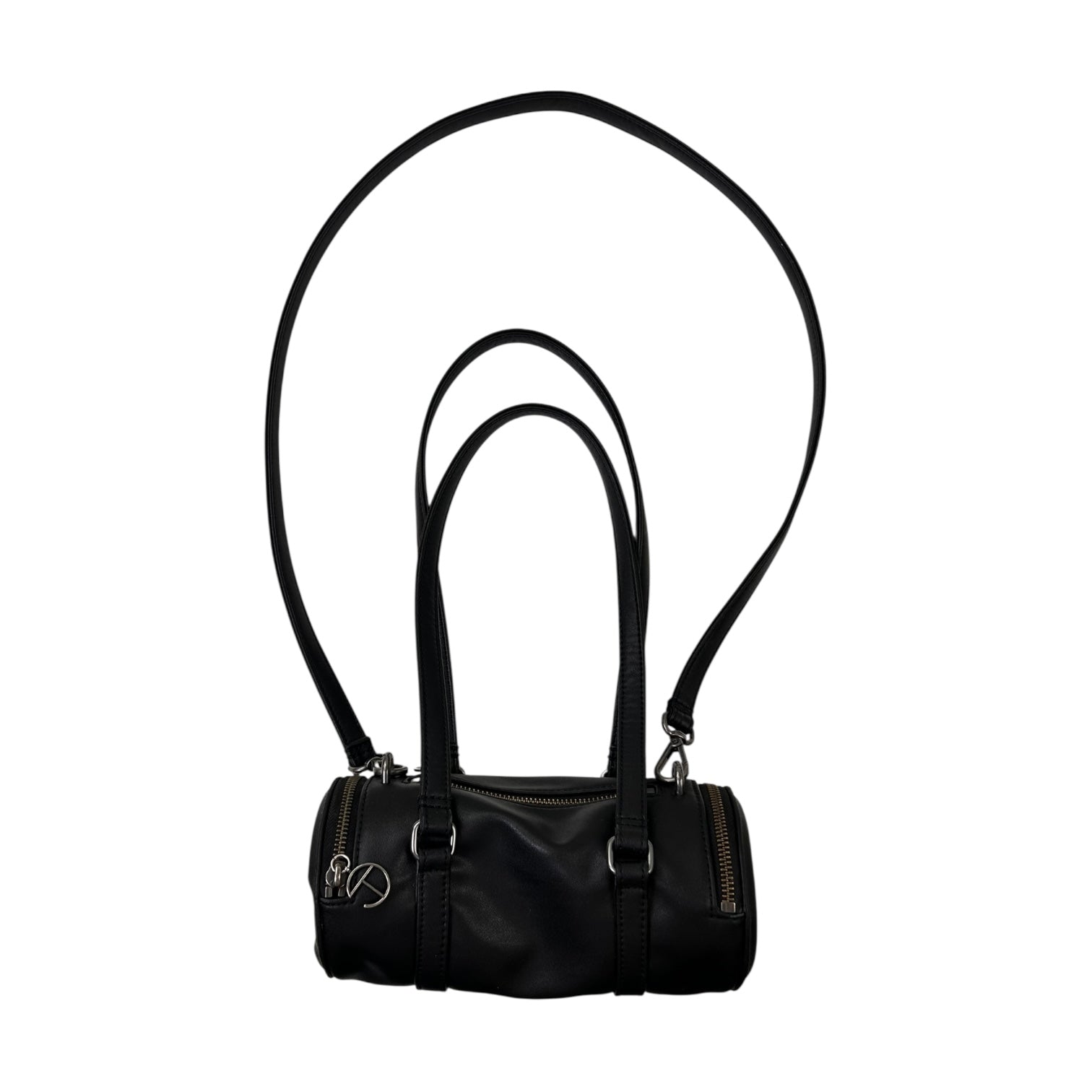 Telfar Small Leather Duffle Black