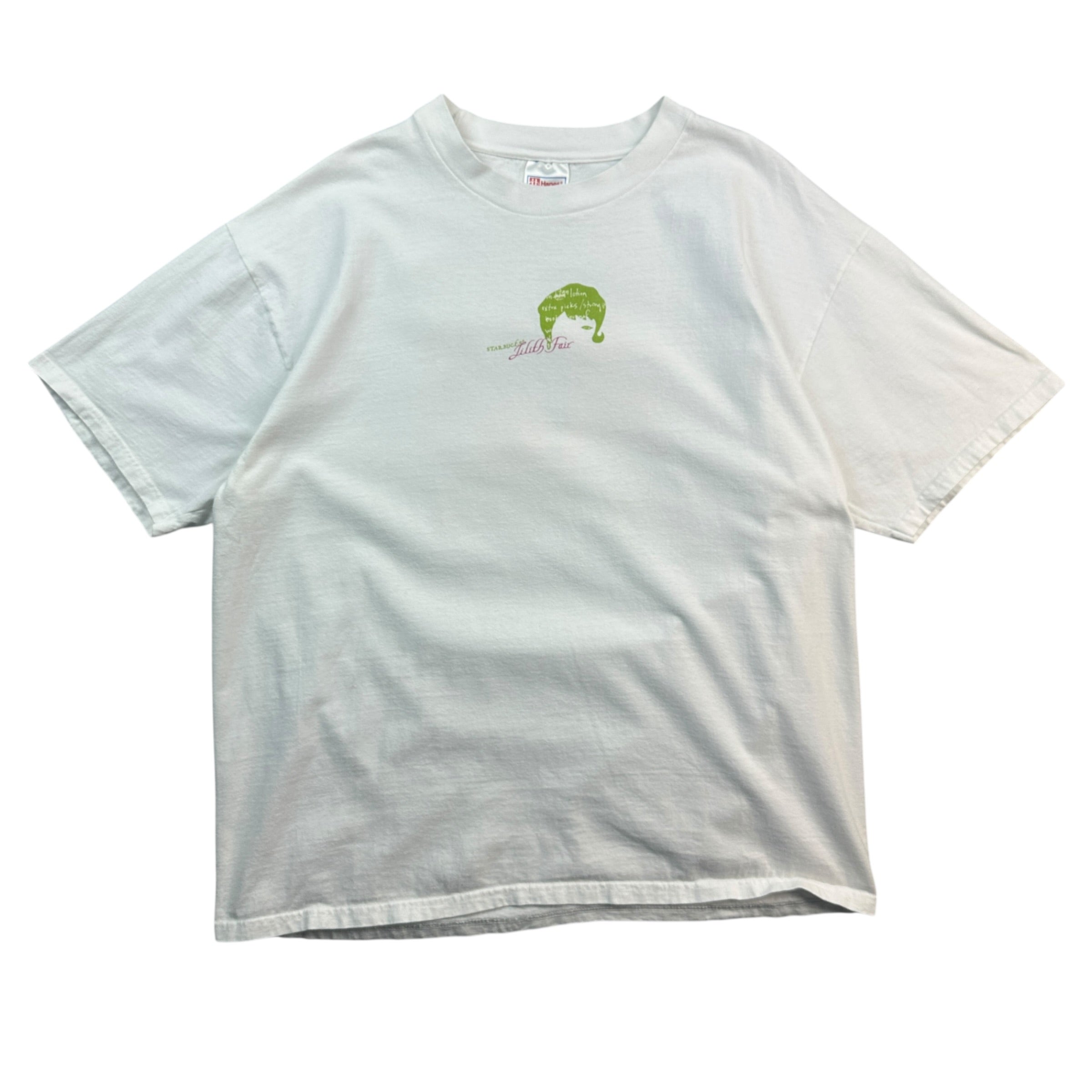 1998 Lilith Fair Starbucks Tour Tee White