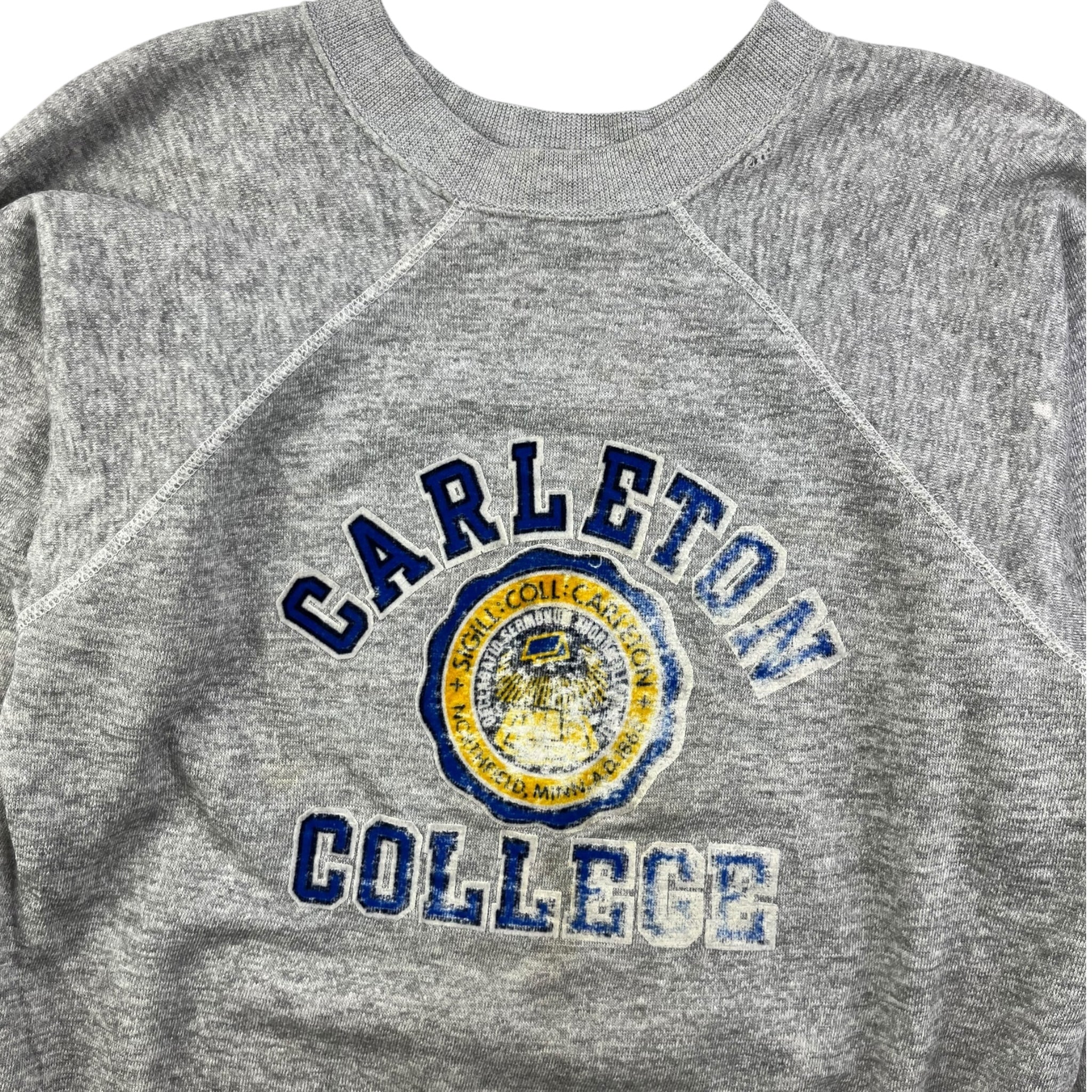 Vintage Carleton College Raglan Sleeve Champion Sweatshirt