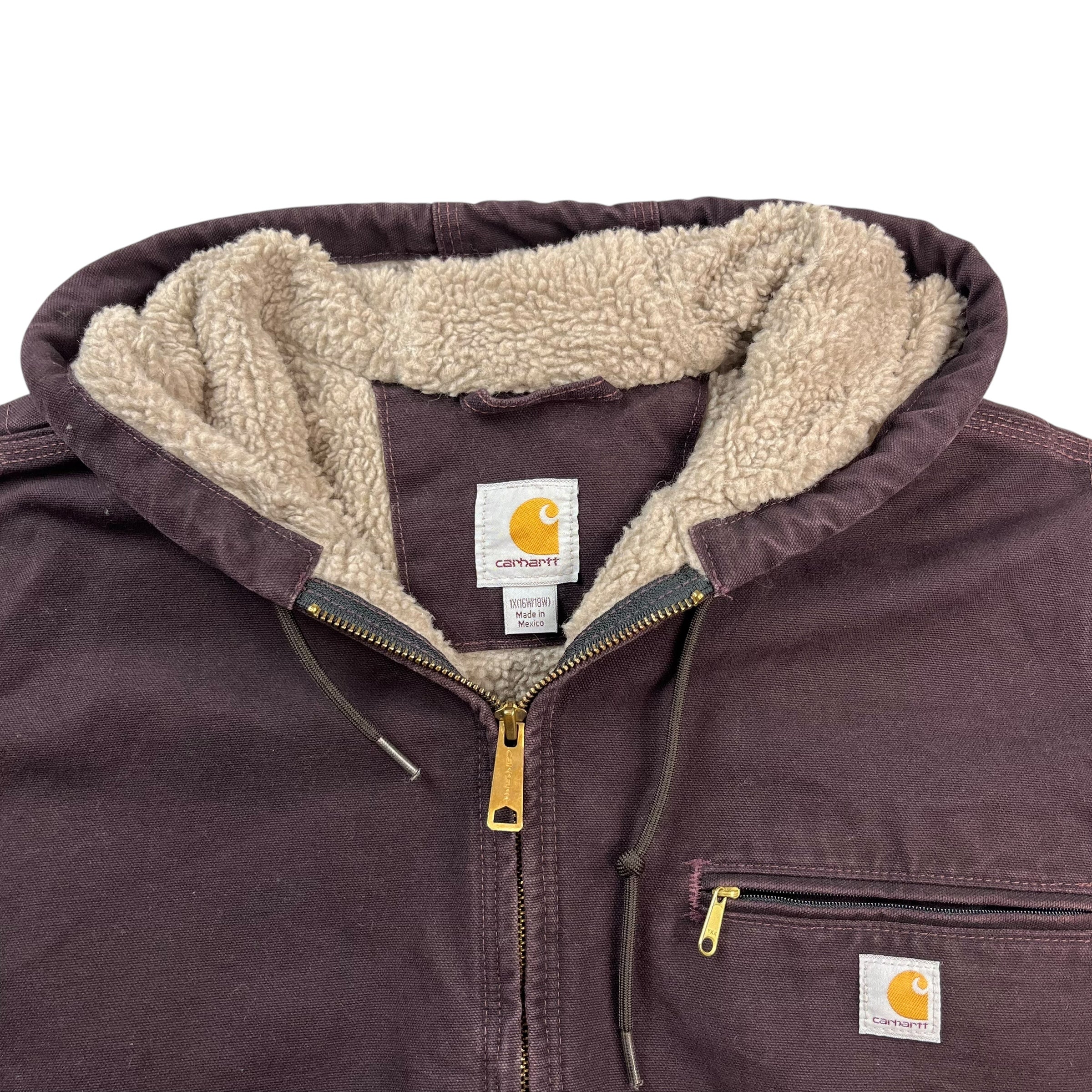 Vintage Carhartt Fleece Jacket Dark Brown