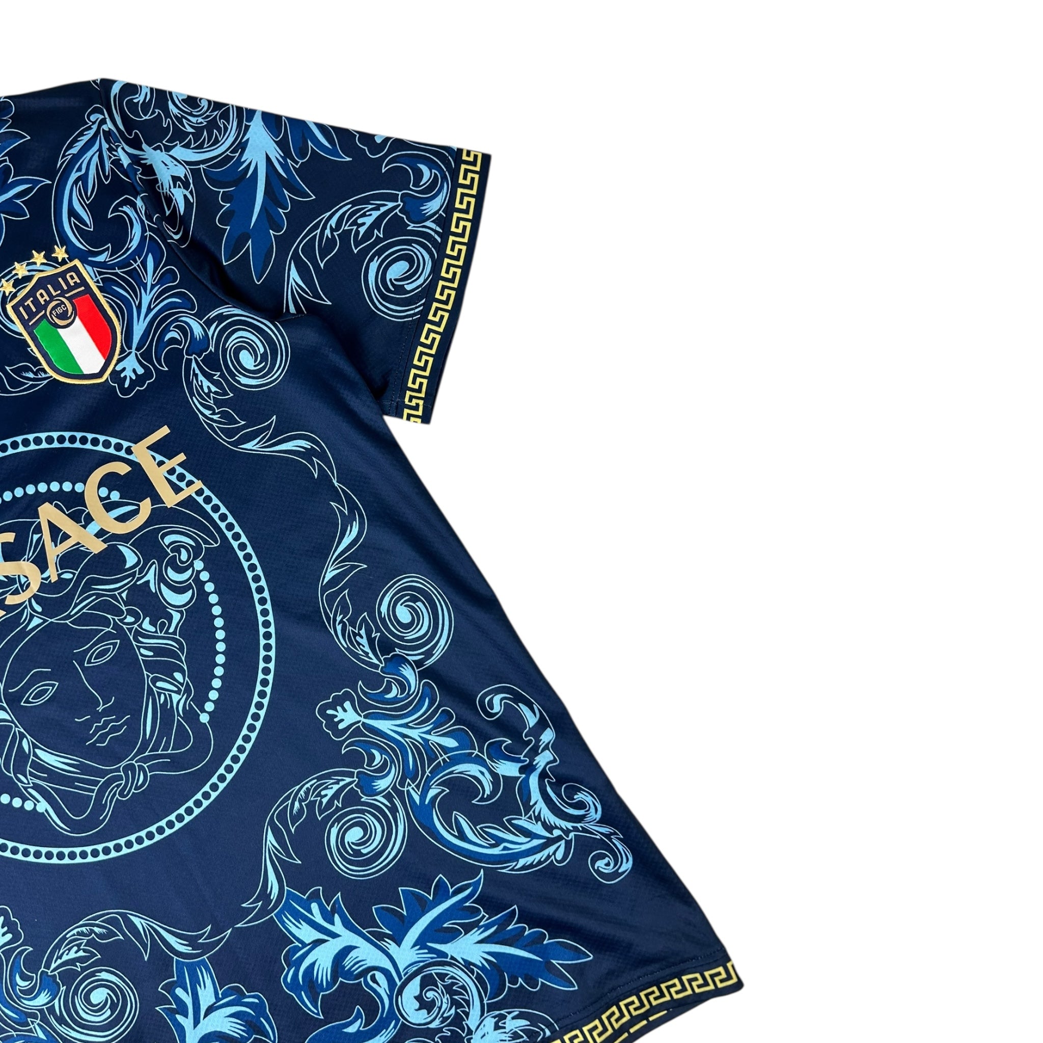 Italy Adidas x Versace Soccer Jersey 2022-23 Limited Football Shirt