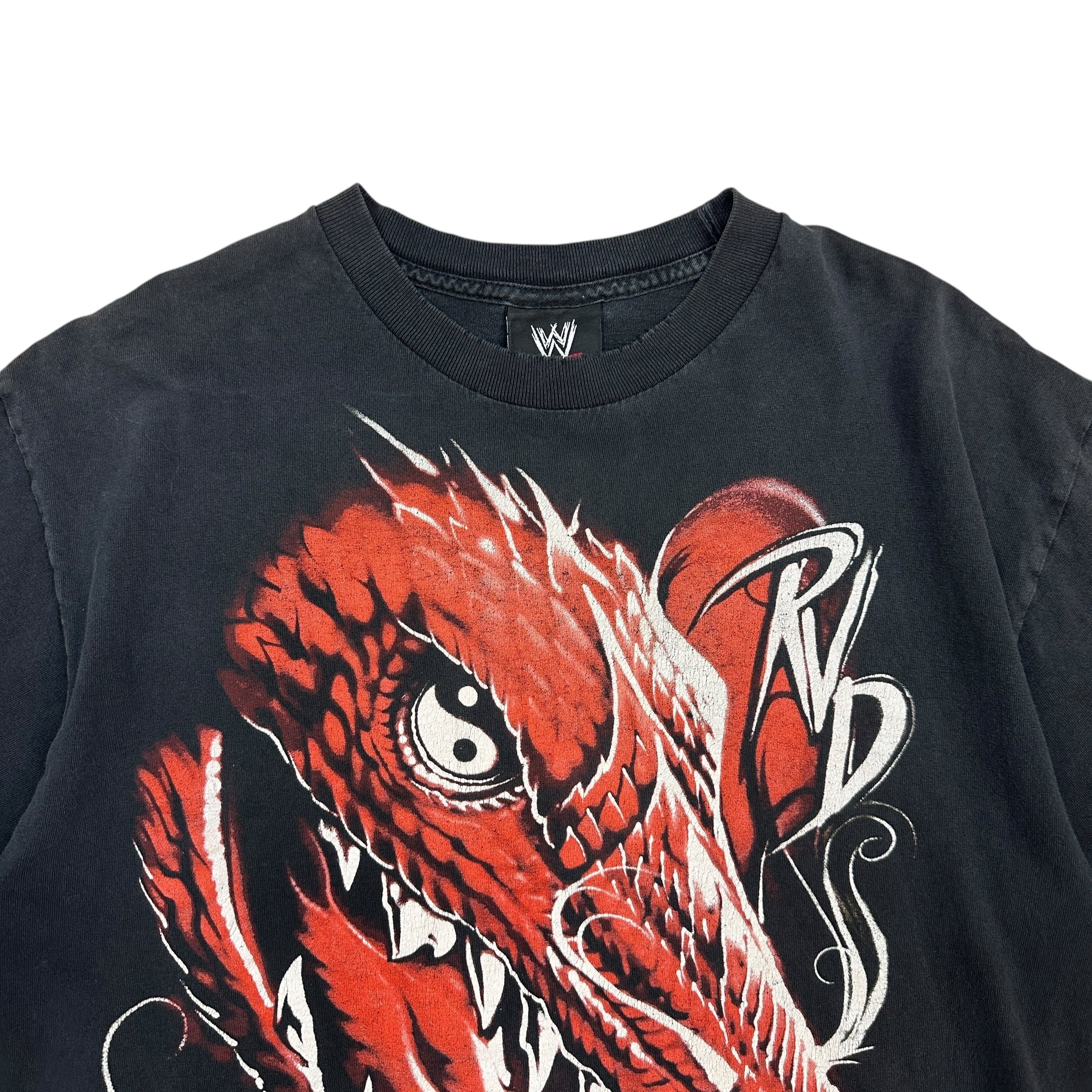 2002 WWE Rob Van Dam Dragon Wrestling Tee