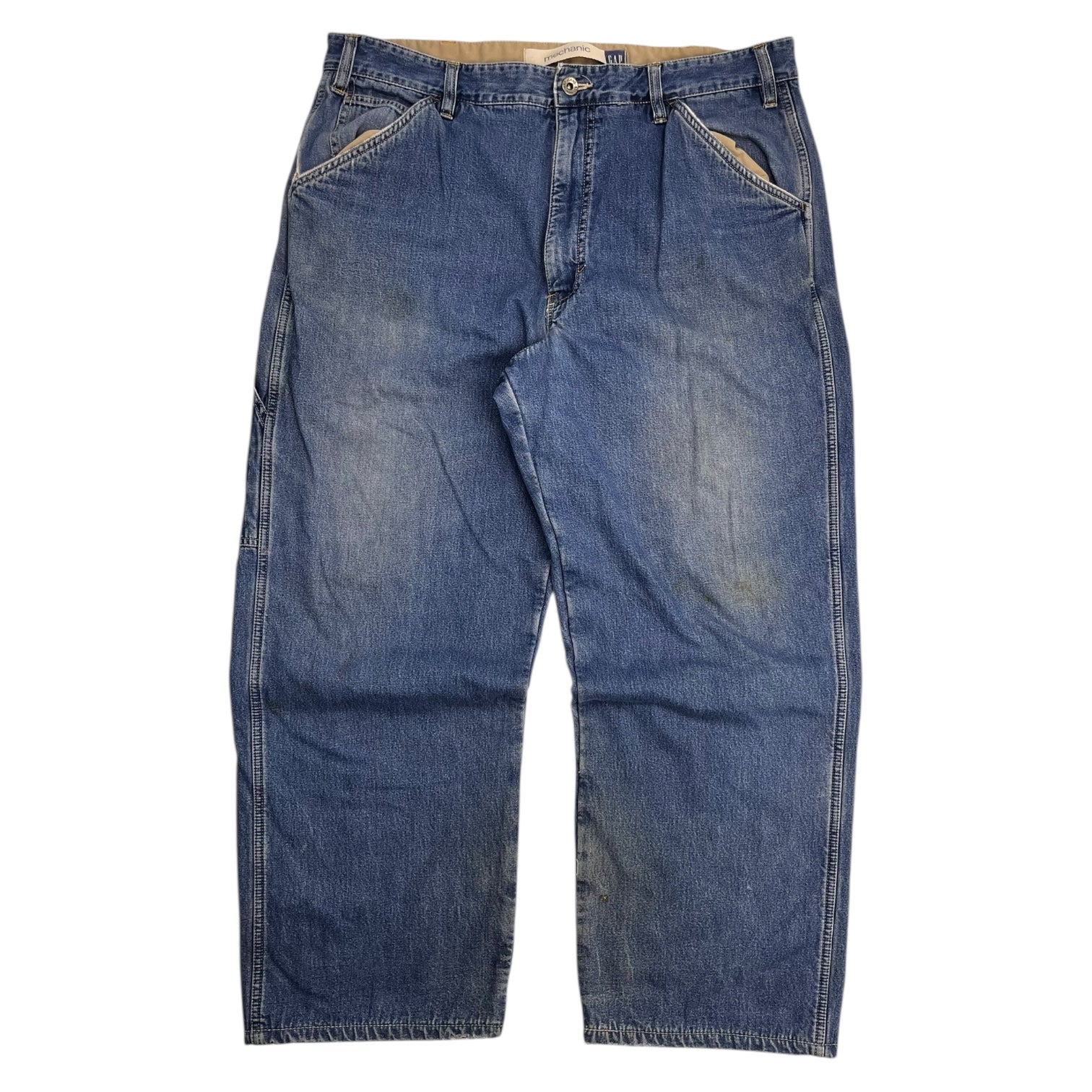 GAP Mechanic Fit Lined Denim Medium Wash