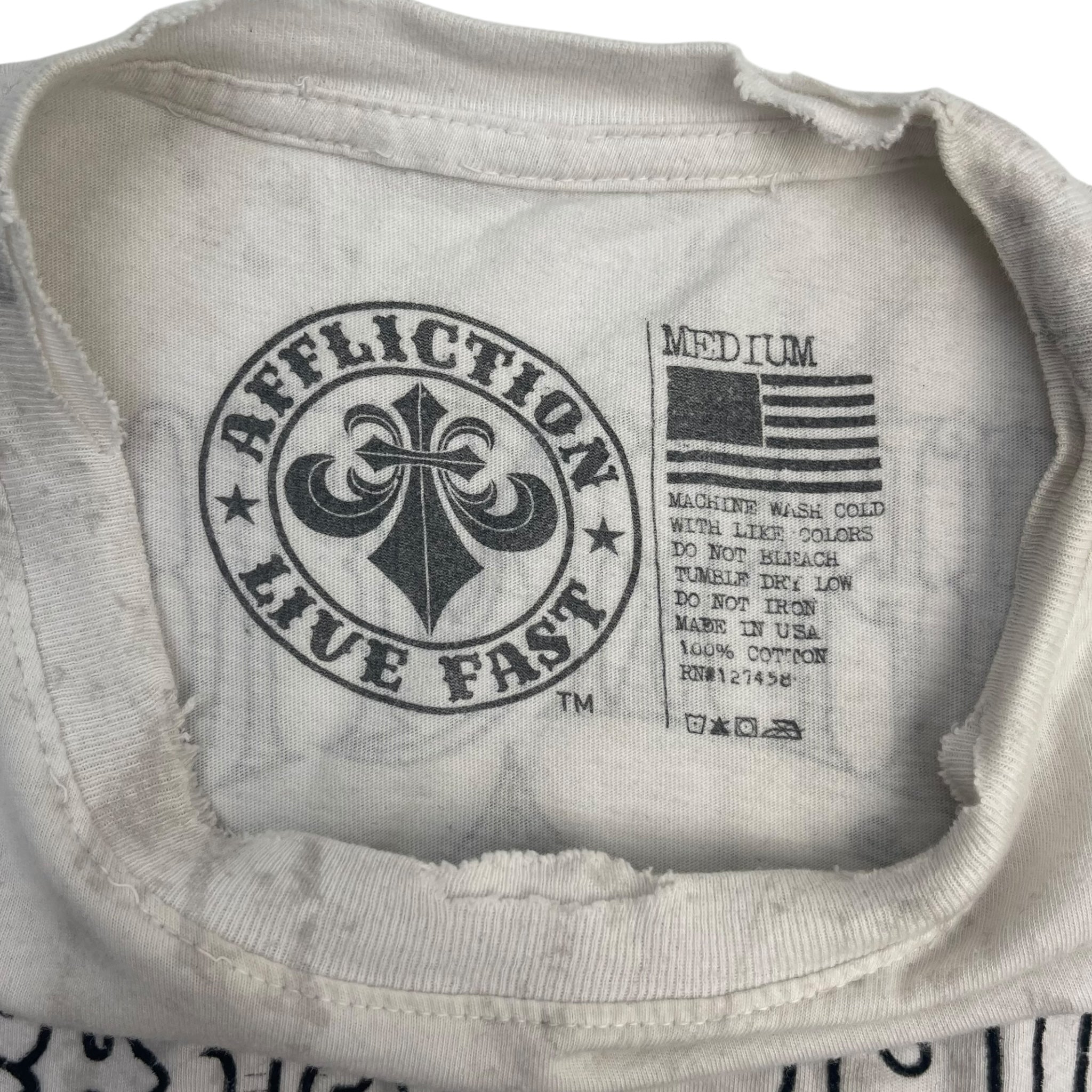 Y2K Affliction Seam Stitched Cyber T-Shirt