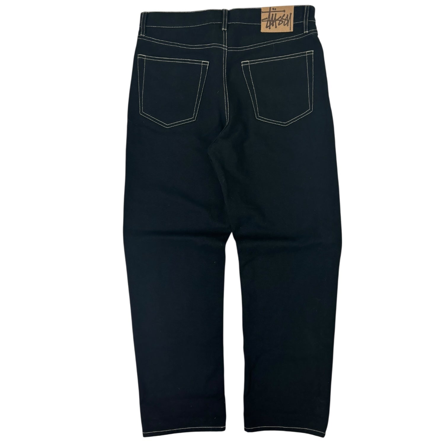Stussy Classic Relaxed Contrast Stitch Jean Black