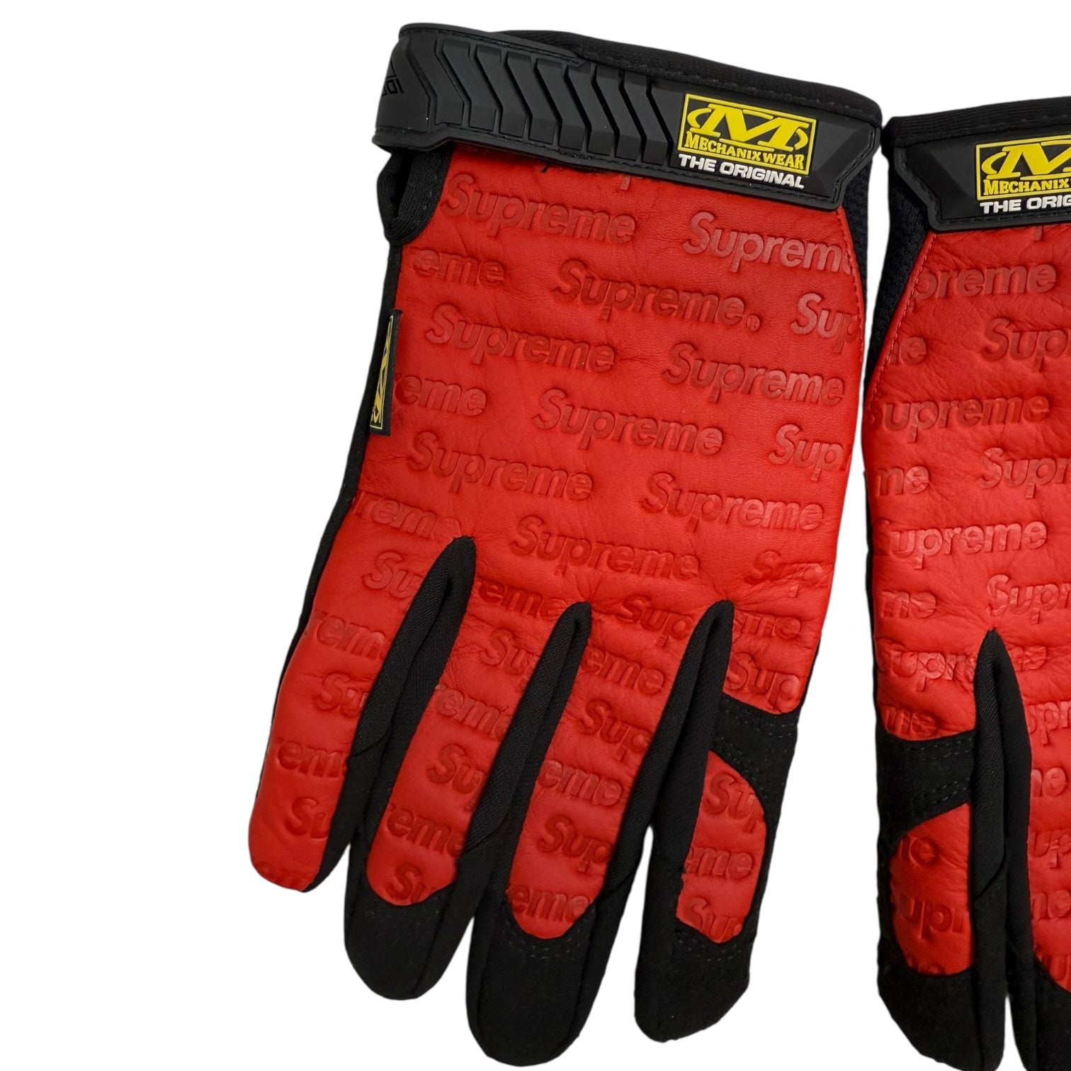 Supreme Mechanix Leather Work Gloves Red