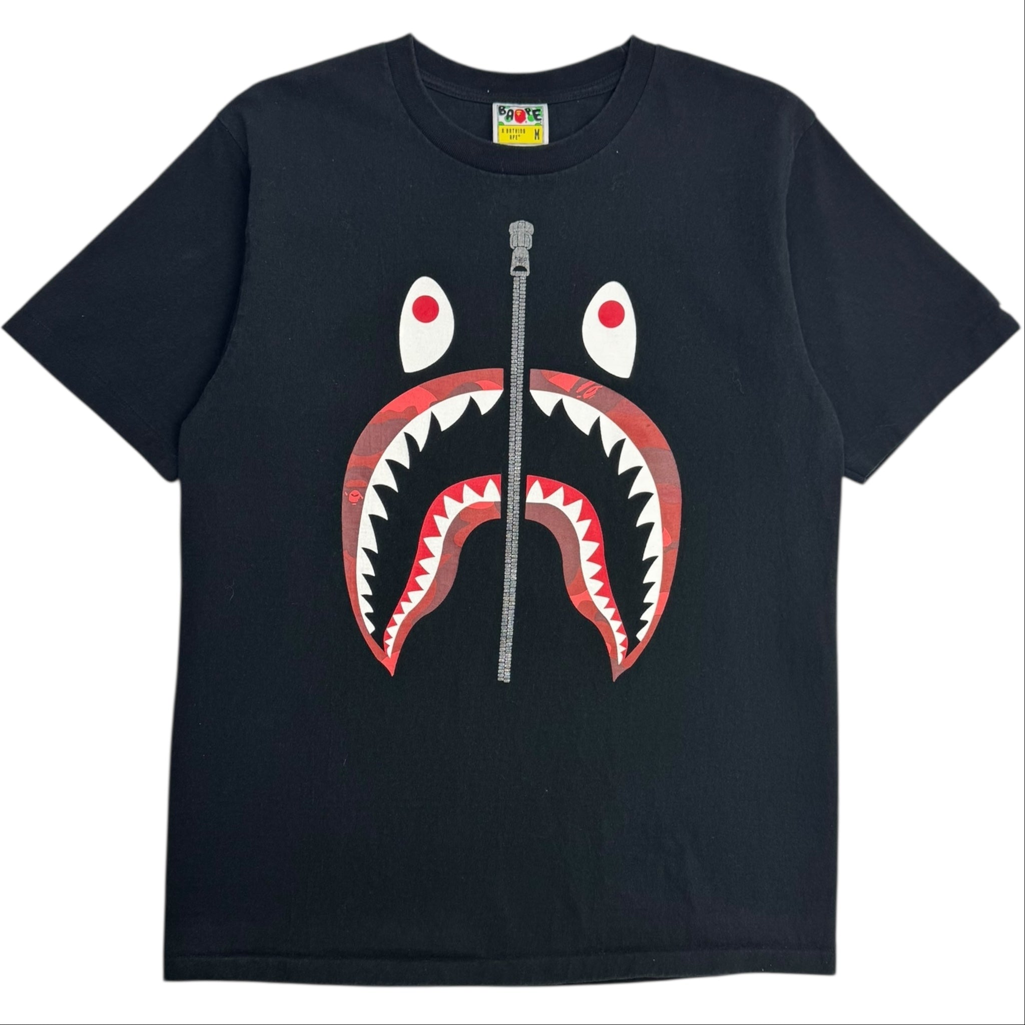 BAPE Camo Shark Tee Black