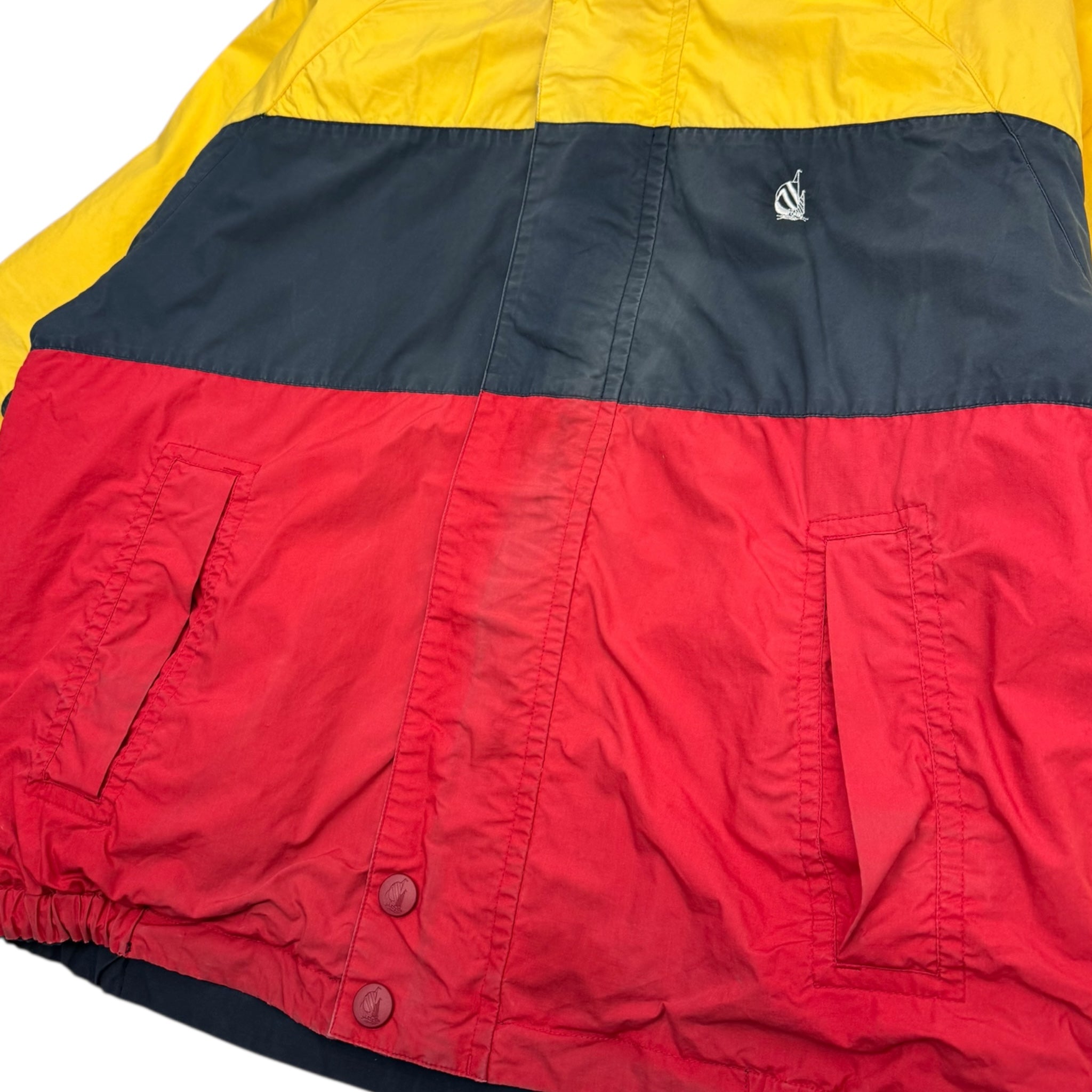 Vintage Nautica Colour Blocked Zip Up Jacket